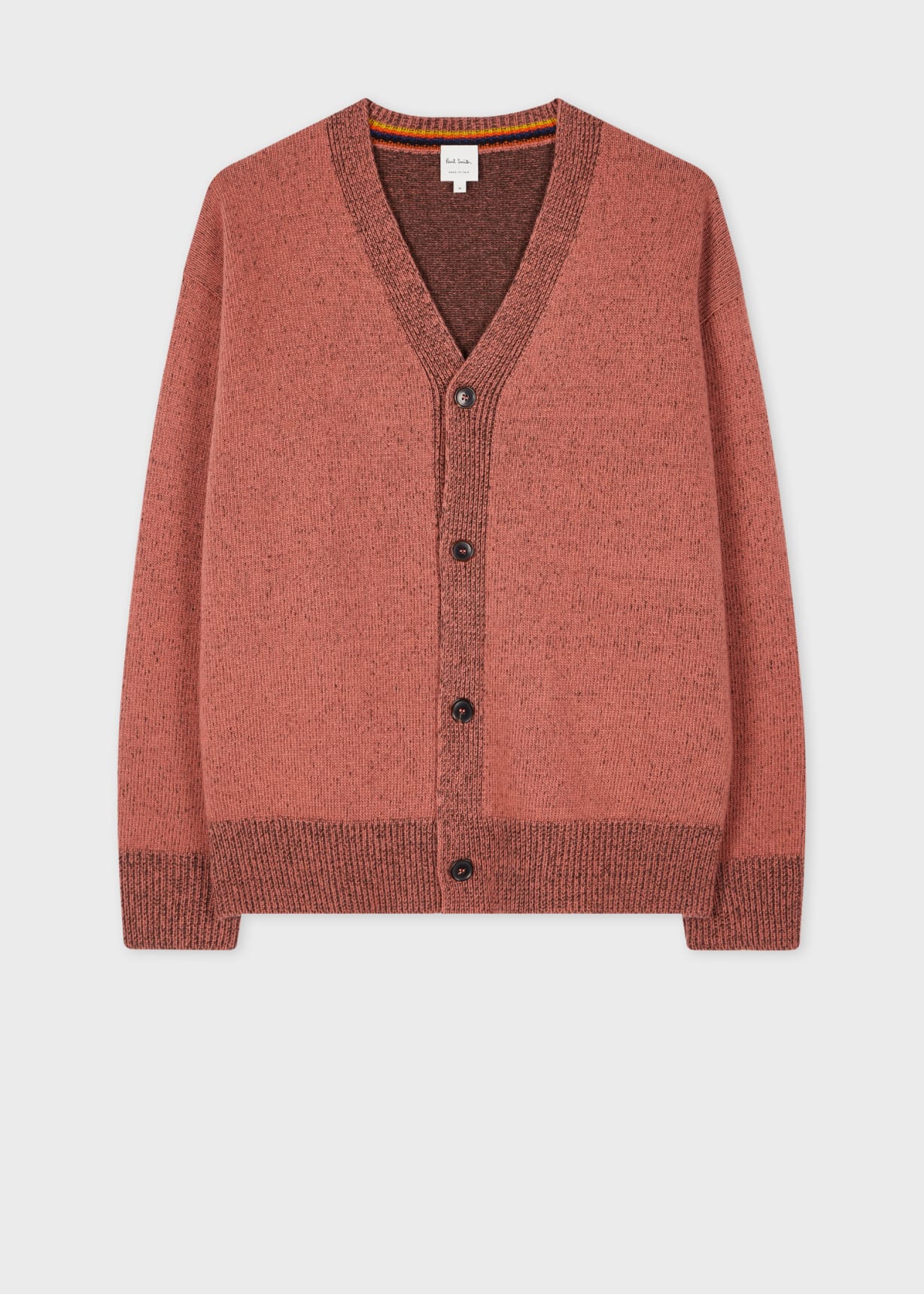 Product view - Pale Red Lambswool Cardigan Paul Smith