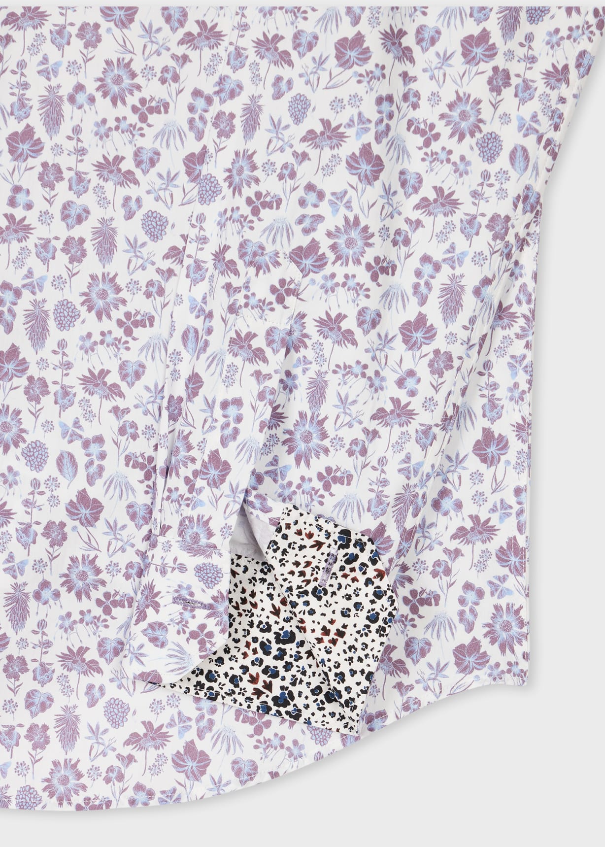 Detail View - White Tailored-Fit 'Pencil Floral' Shirt Paul Smith