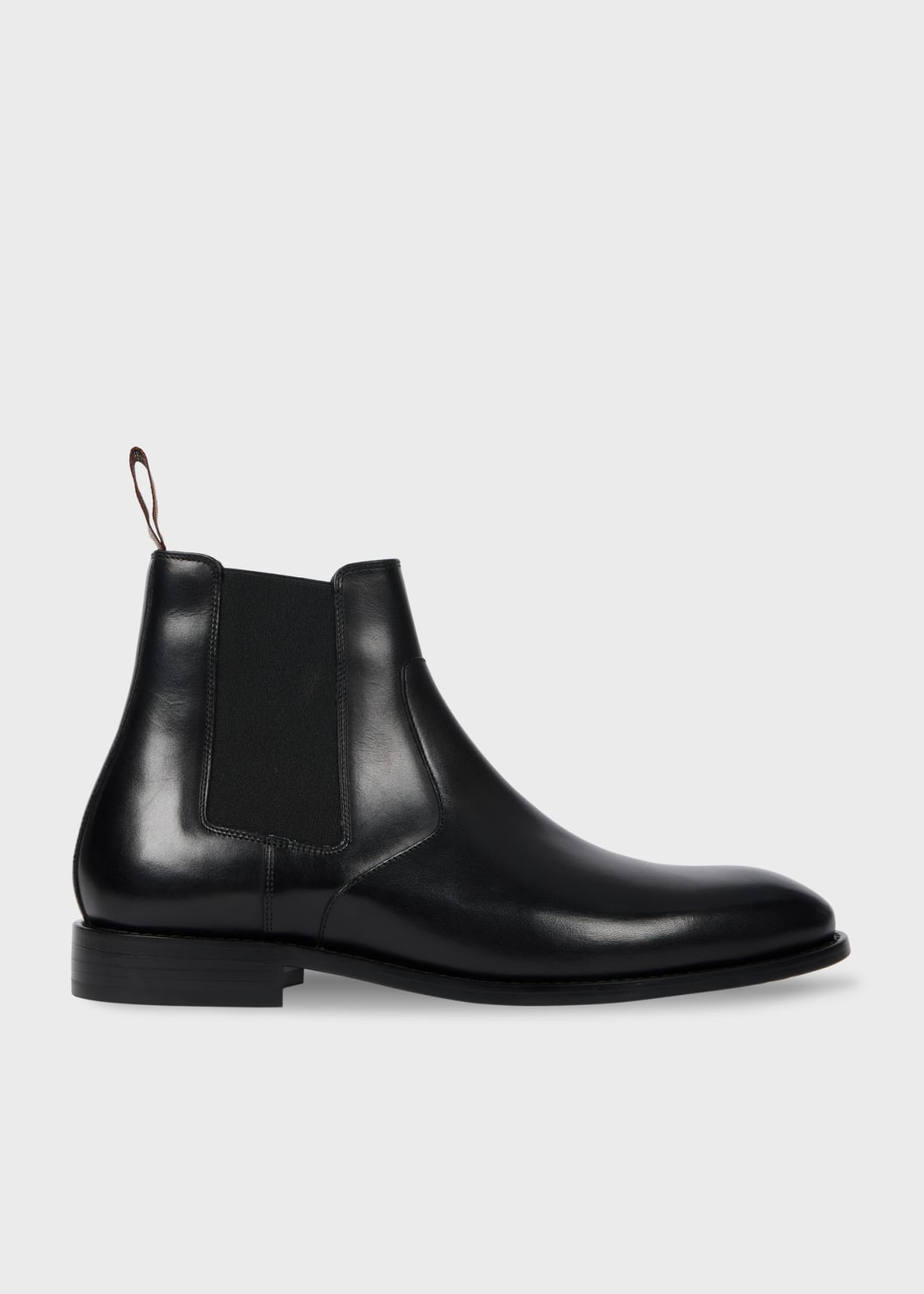 Side View - Black Leather 'Lawson' Boots Paul Smith