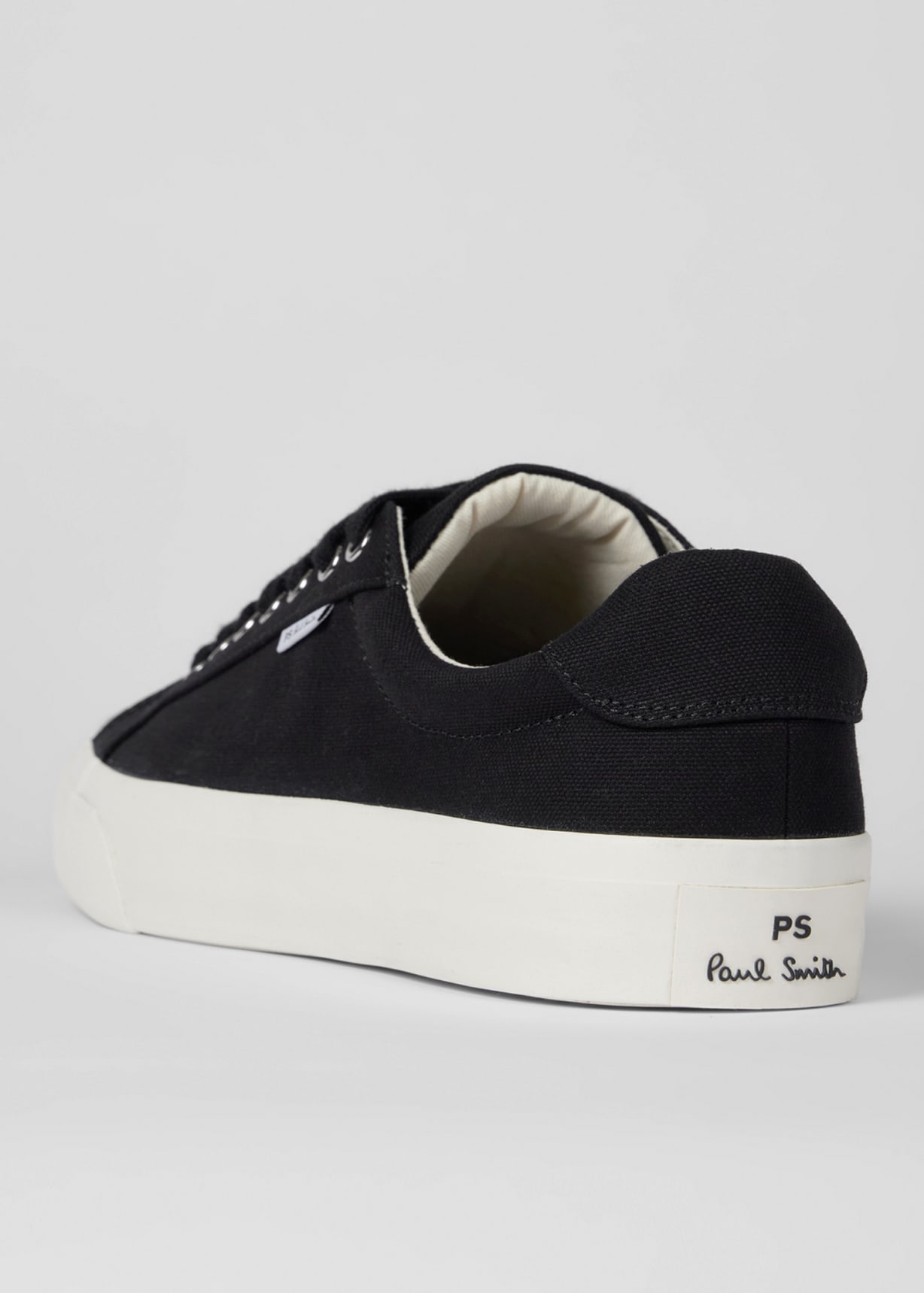 Men's Black Canvas 'Amos' Trainers