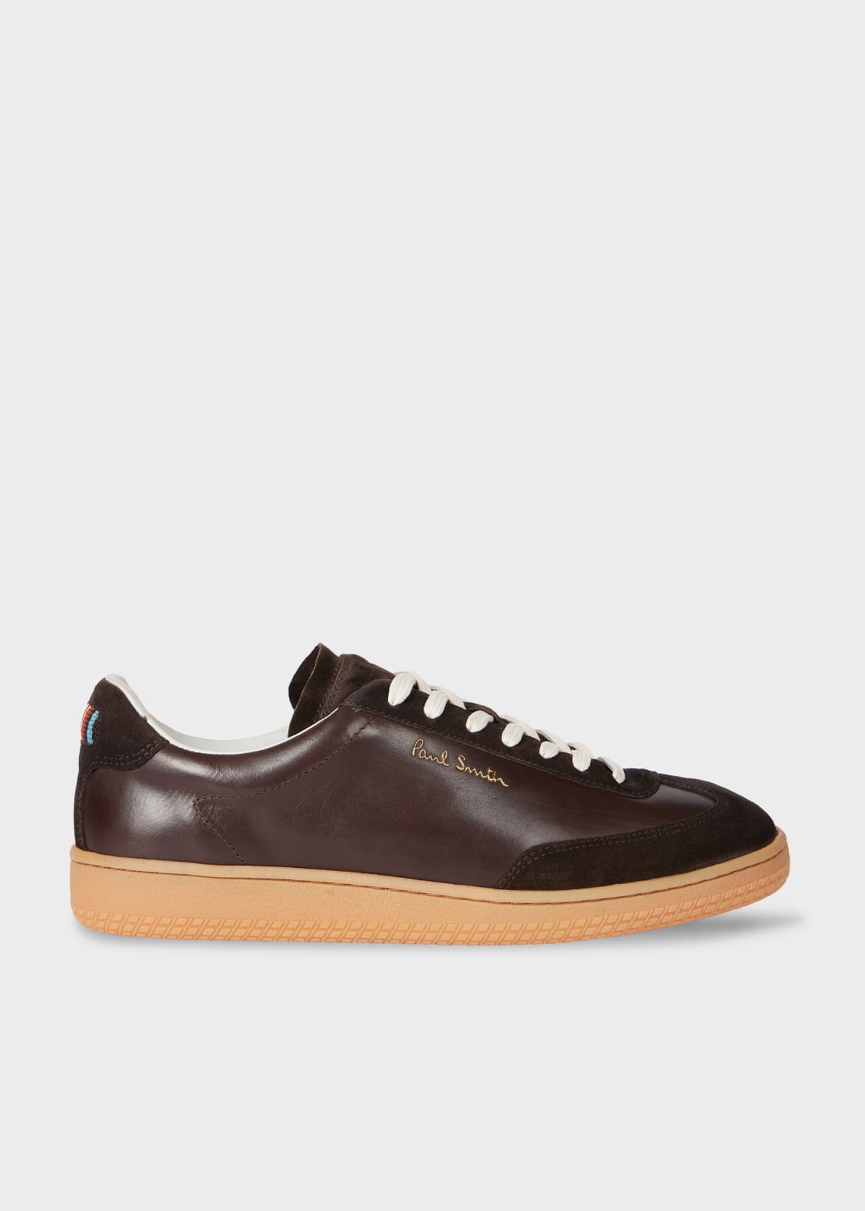 Men's Dark Brown Leather 'Como' Trainers