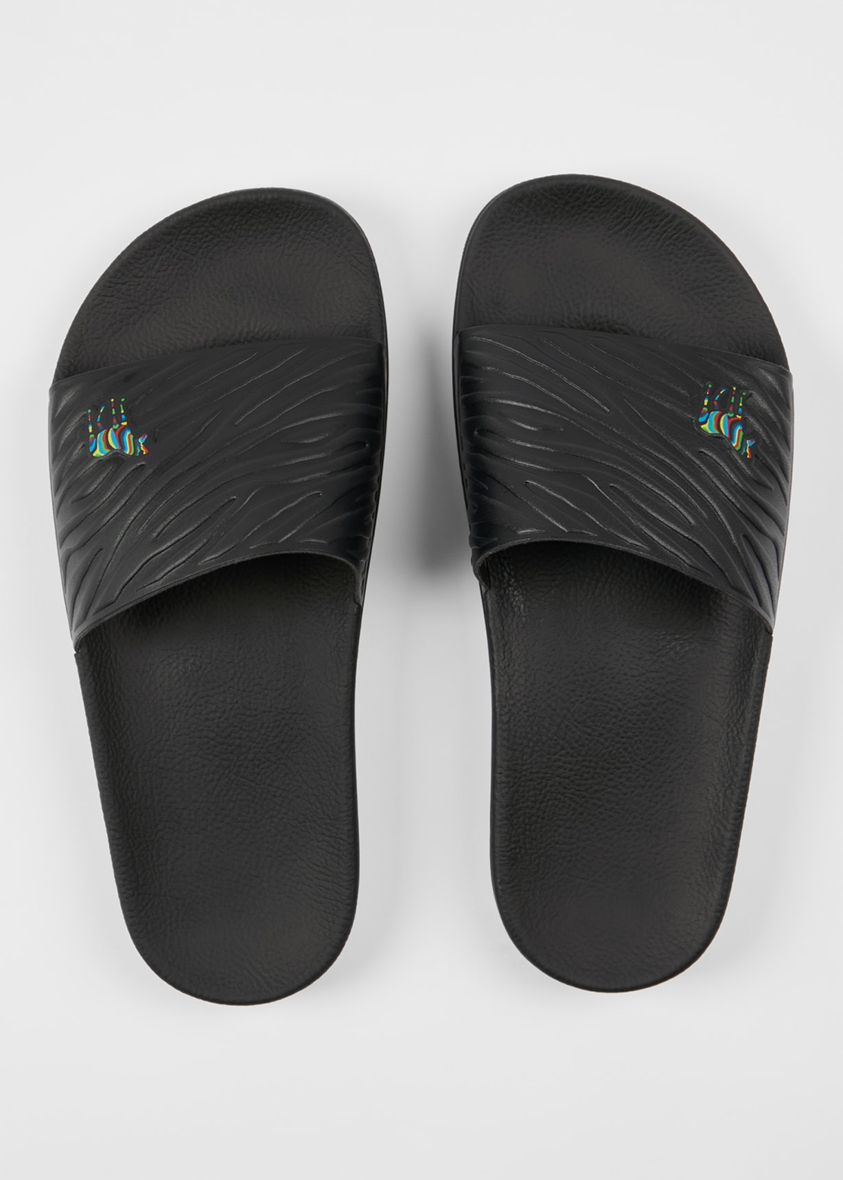 Paul Smith★ゼブラ ZED サンダル Men's Black Zebra 'Zed' Slides