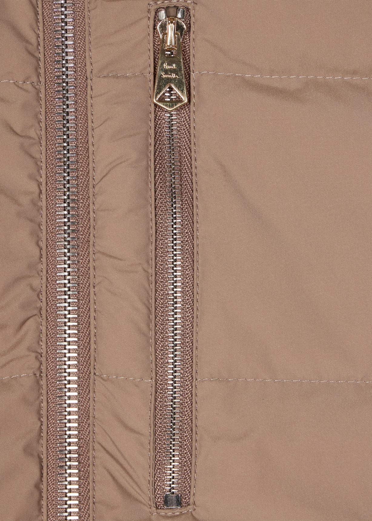 Men's Taupe Hybrid Down Gilet
