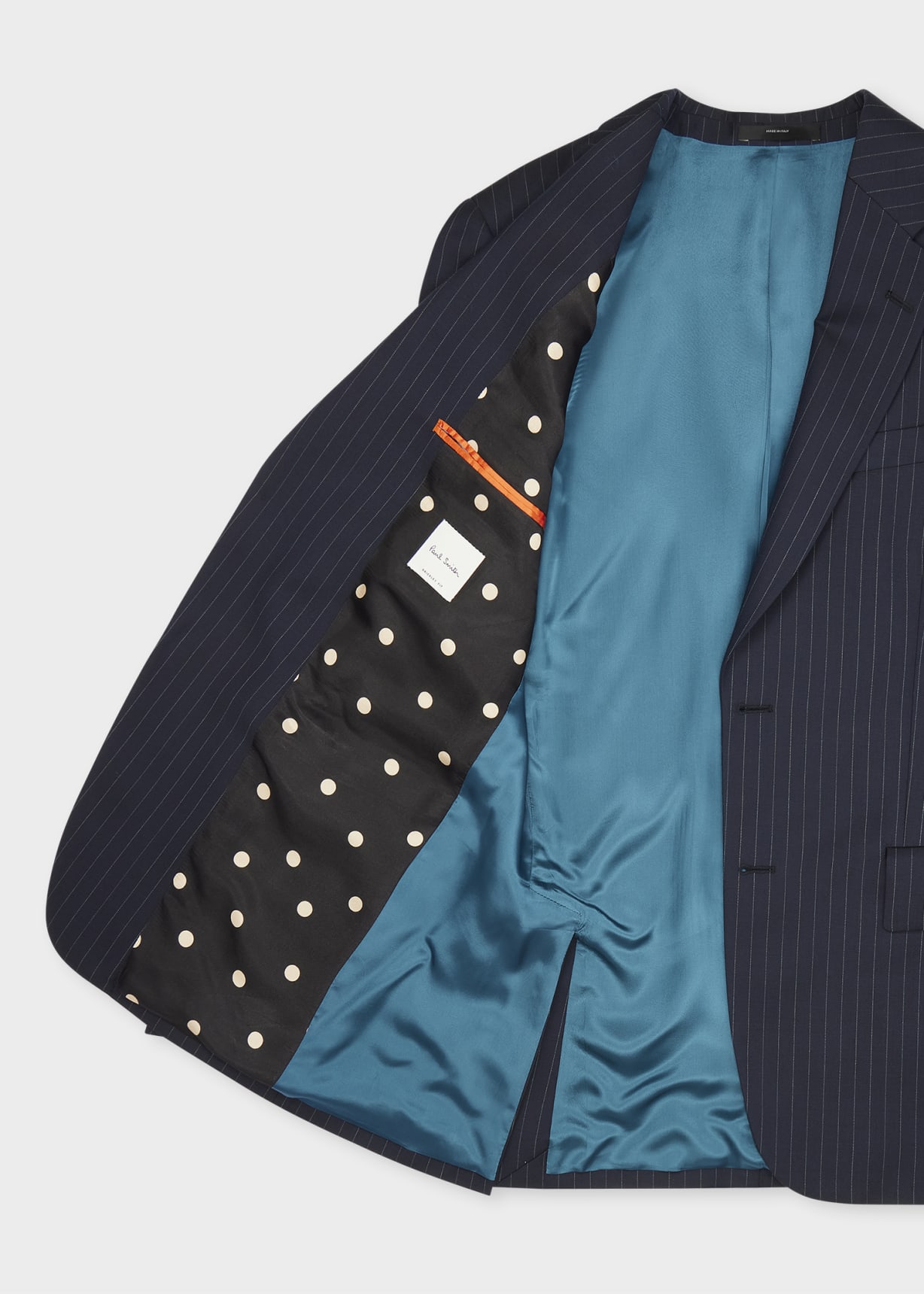 Product view - The Brierley - Navy Blue Pinstripe Wool Suit
