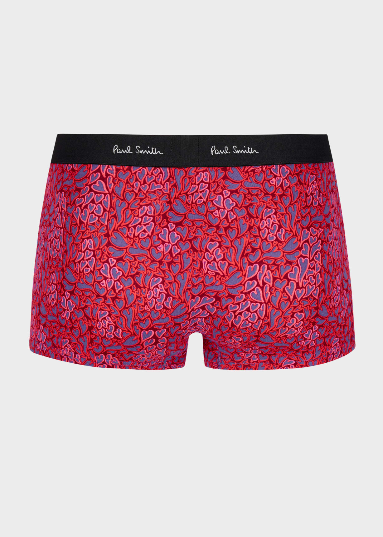 Detail View - Red 'Wibbly Heart' Valentines Boxer Briefs Paul Smith