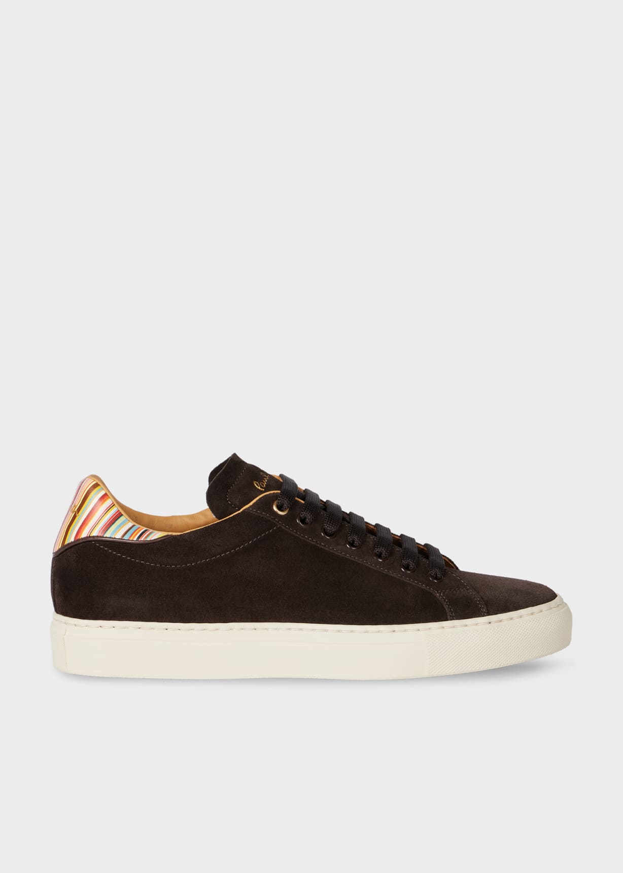 Men's Chocolate Brown Suede 'Beck' Trainers With 'Signature