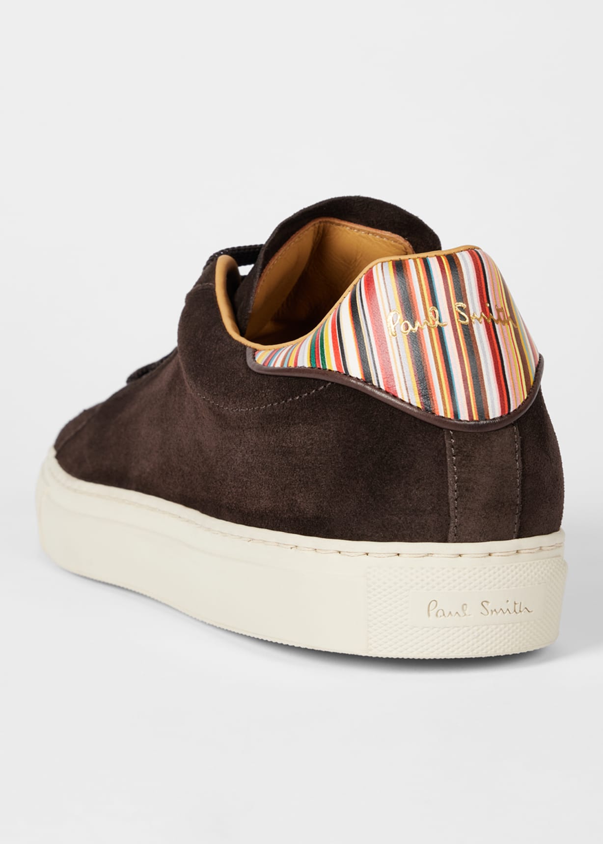 Men's Chocolate Brown Suede 'Beck' Trainers With 'Signature