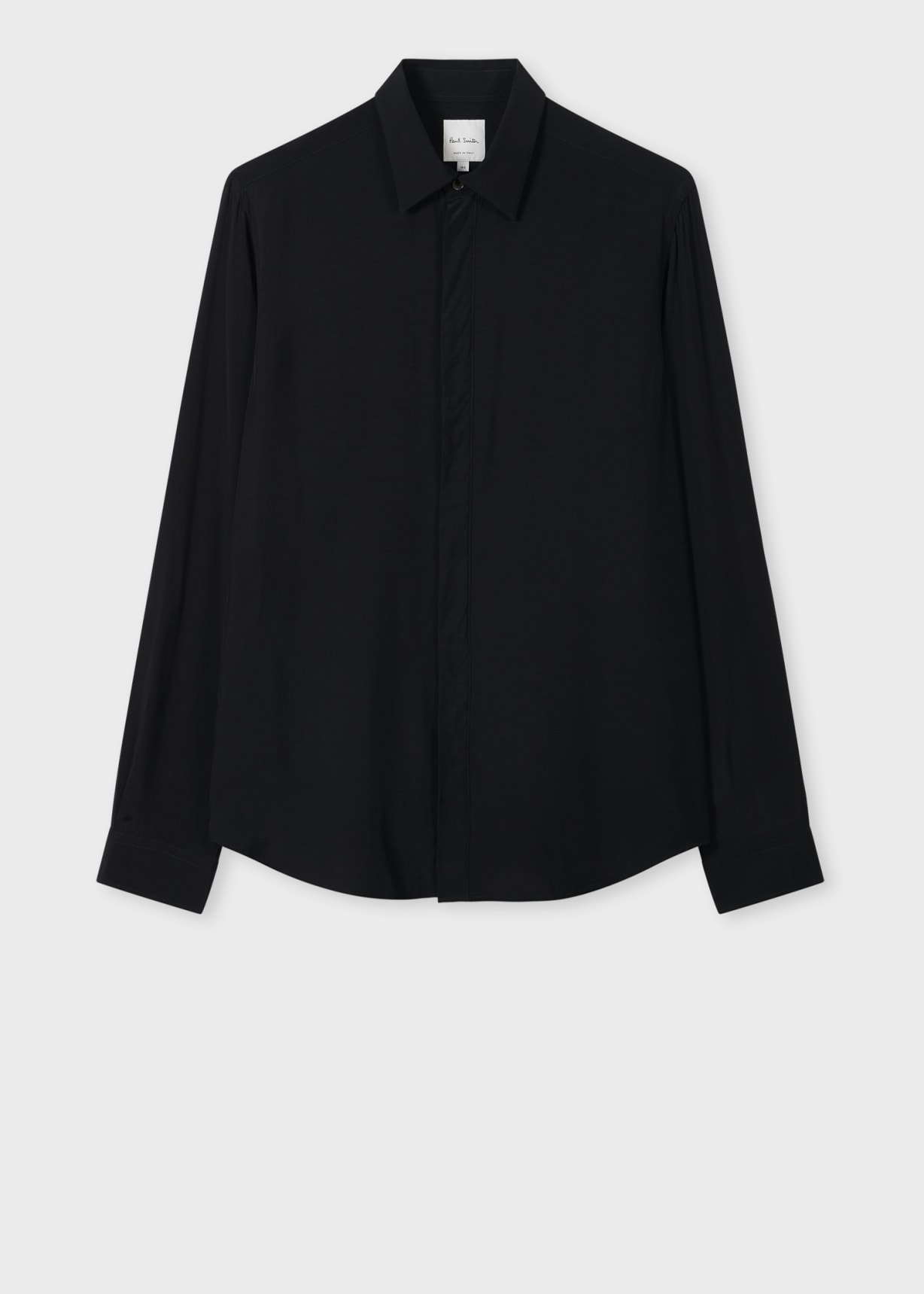 Product view - Slim-Fit Black Viscose Shirt Paul Smith