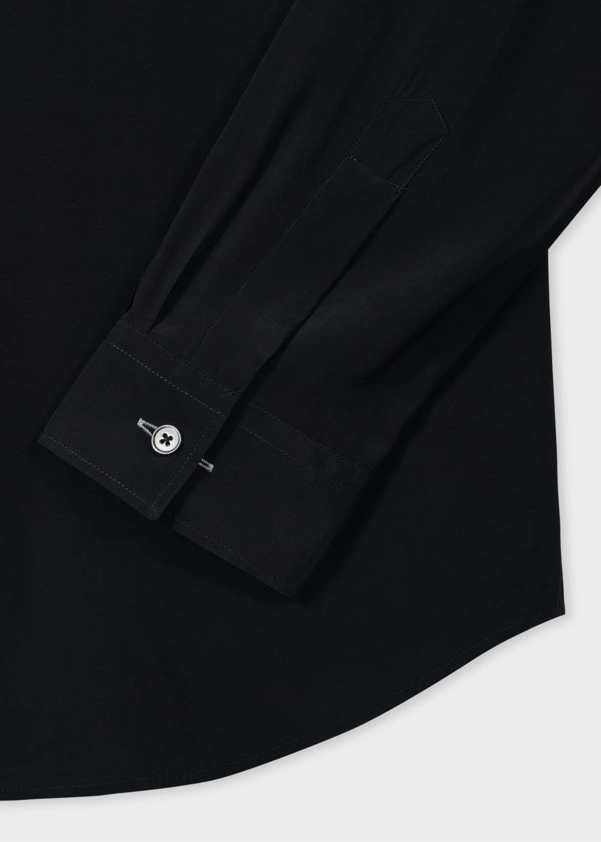 Product view - Slim-Fit Black Viscose Shirt Paul Smith
