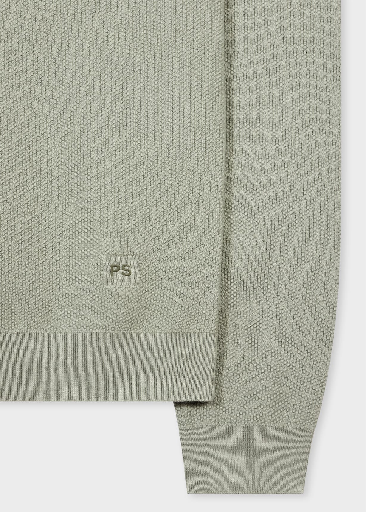 Product view - Sage Green Organic Cotton Sweater Paul Smith