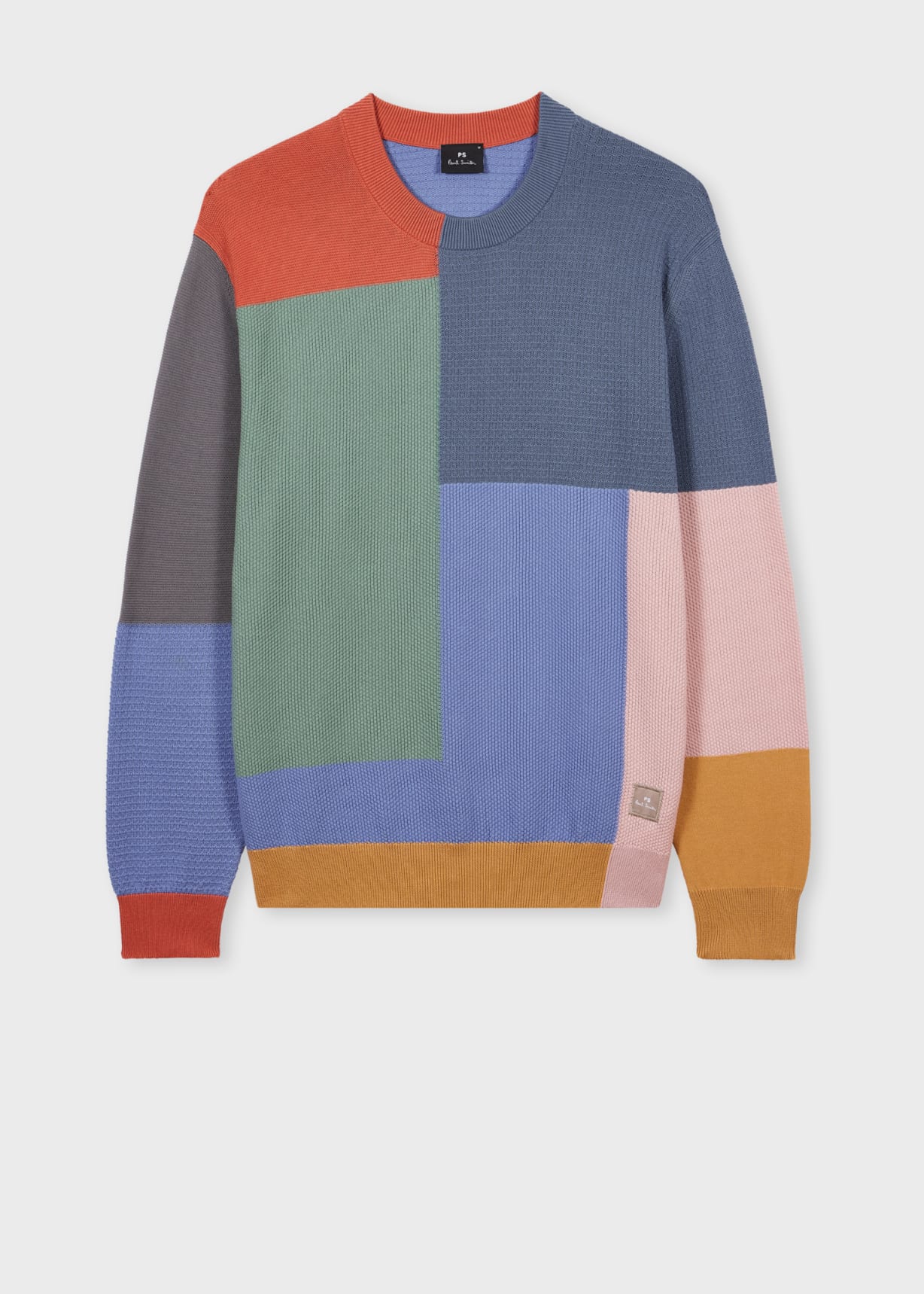 トップス archive Paul Smith Color Nep Knit Men's Colour-Block Textured-Cotton Sweater