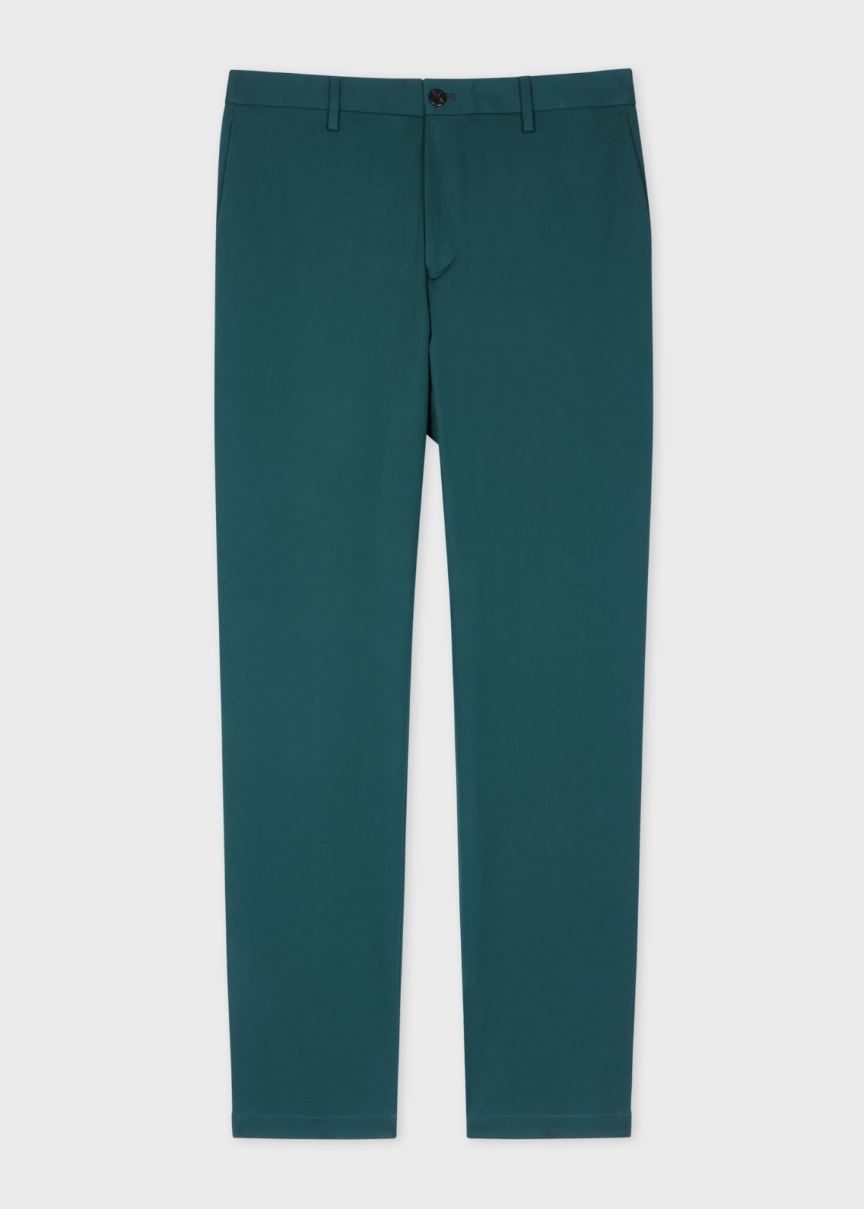 Product view - Petrol Blue Fine Cotton-Twill Chinos Paul Smith