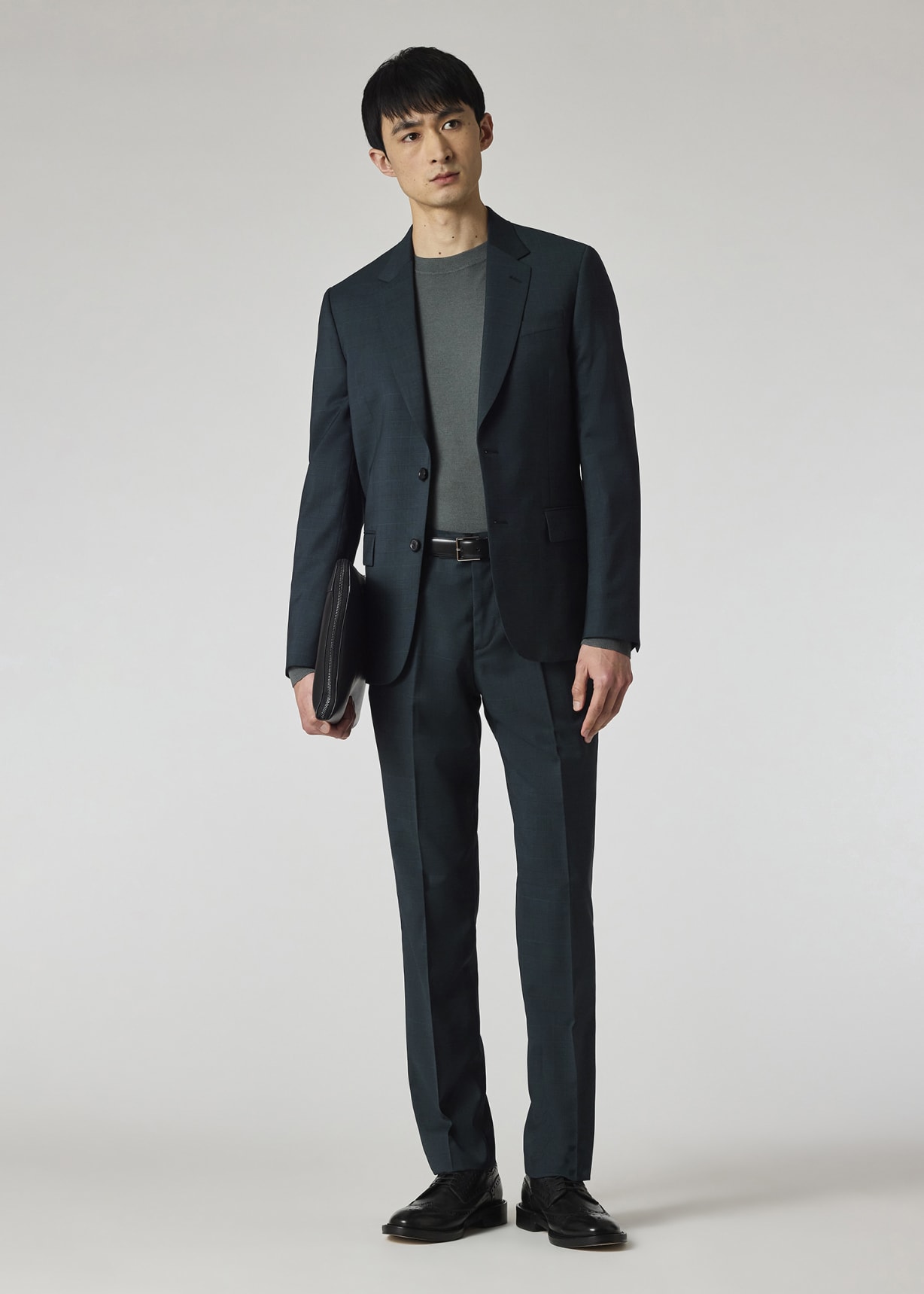 ポールスミス PaulSmith スーツ セットアップ SOHOFIT 緑 The Soho - Tailored-Fit Dark Green Check Wool Suit