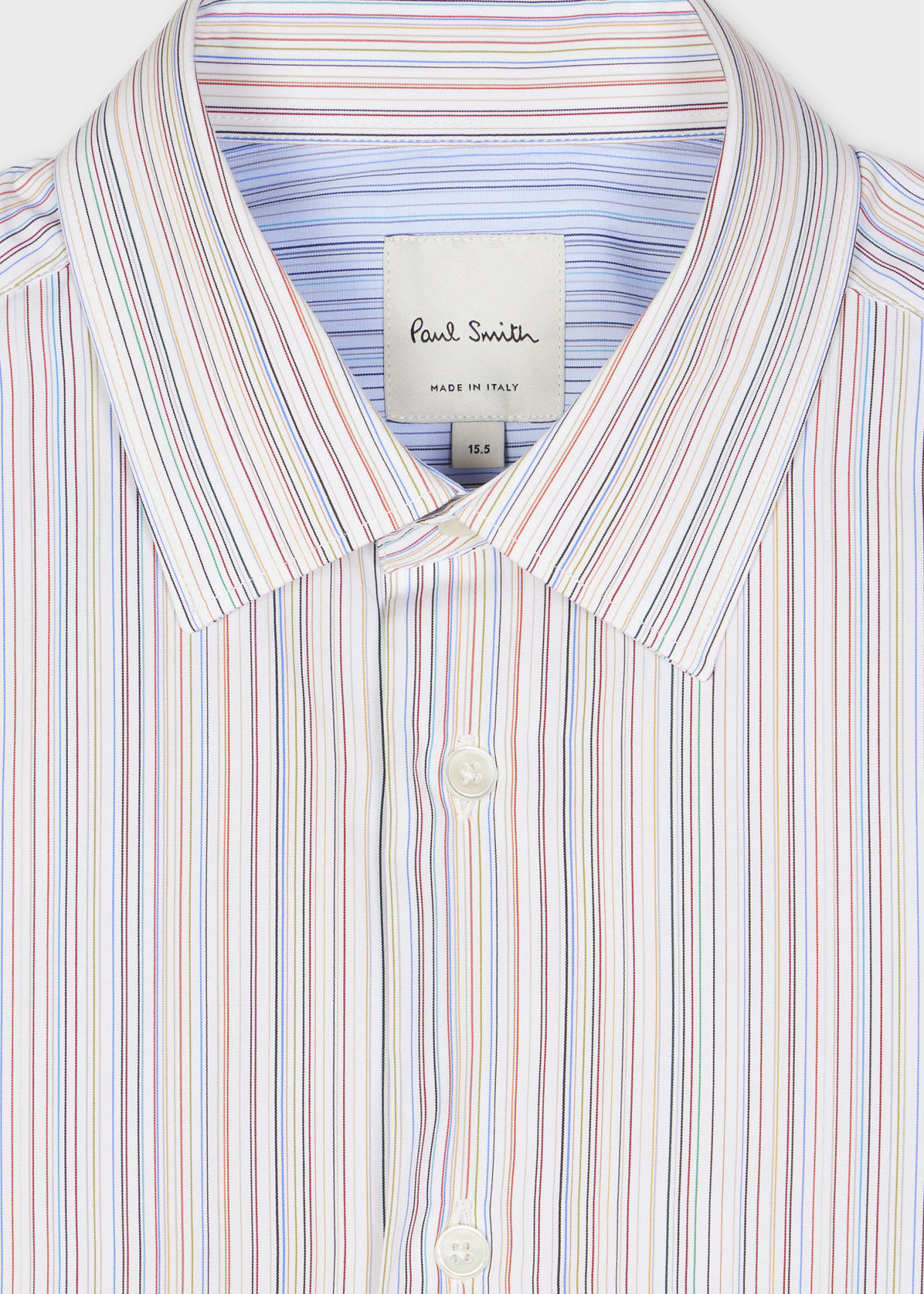 Tシャツ・カットソー Paul Smith \"SIGNATURE STRIPE\" SHIRT (W1R 370B T11135 04) Women's Cream 'Signature Stripe' Pinstripe Silk Shirt