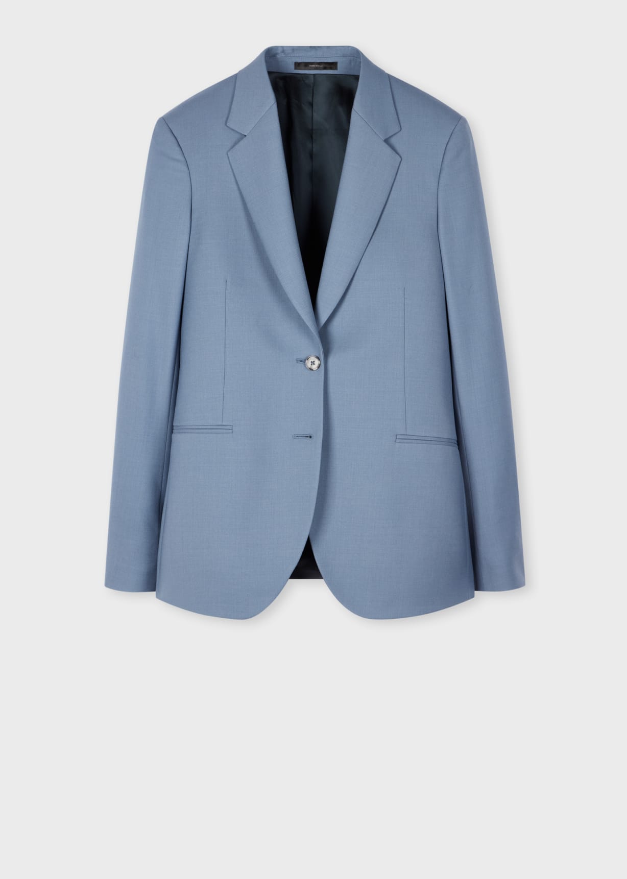 ジャケット PAUL SMITH Women Jackets W1R 314T M01427 41A Blue Women's A Suit To Travel In - Steel Blue Wool Two-Button Blazer