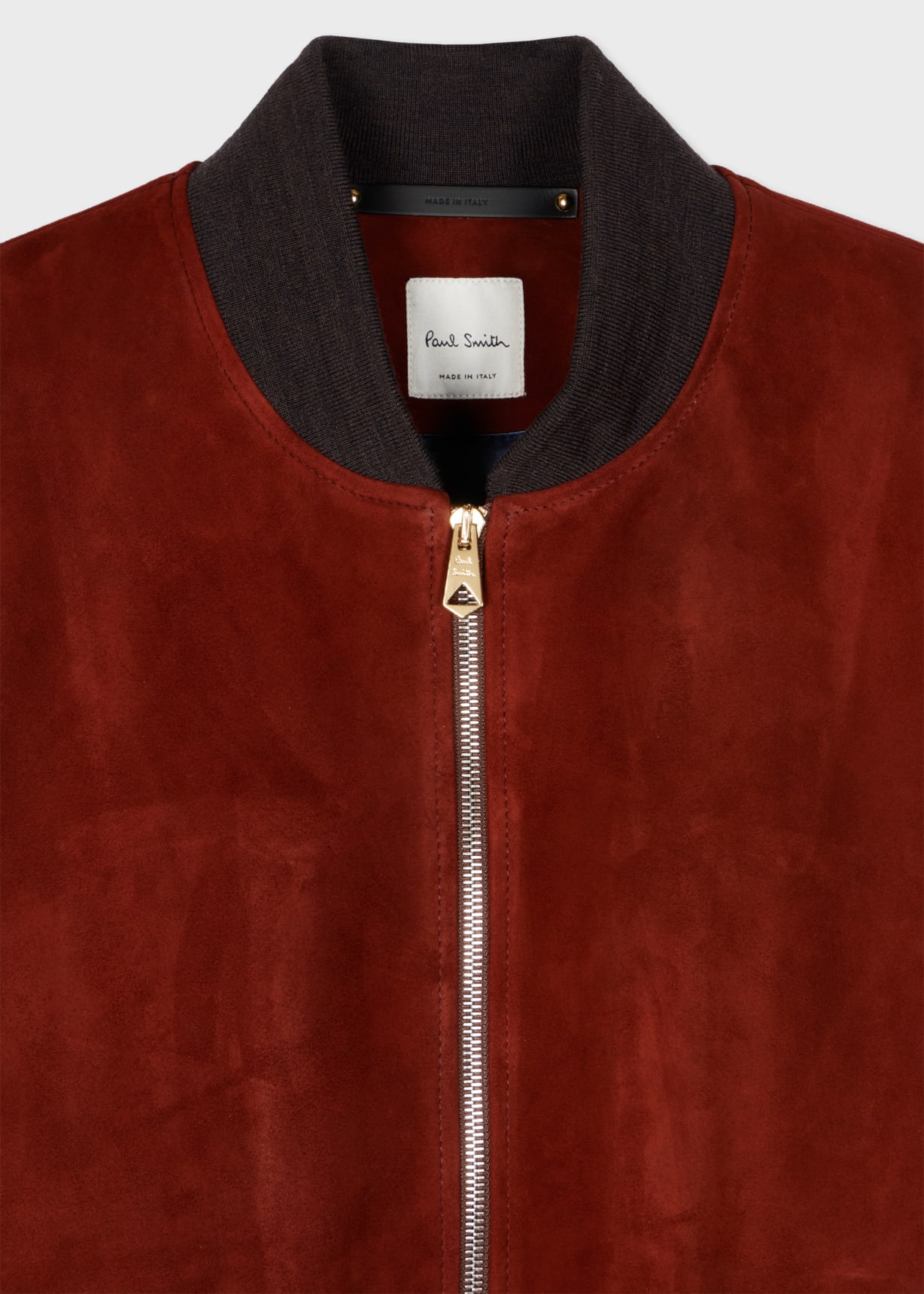 Men's Cherry Red Suede Bomber Jacket
