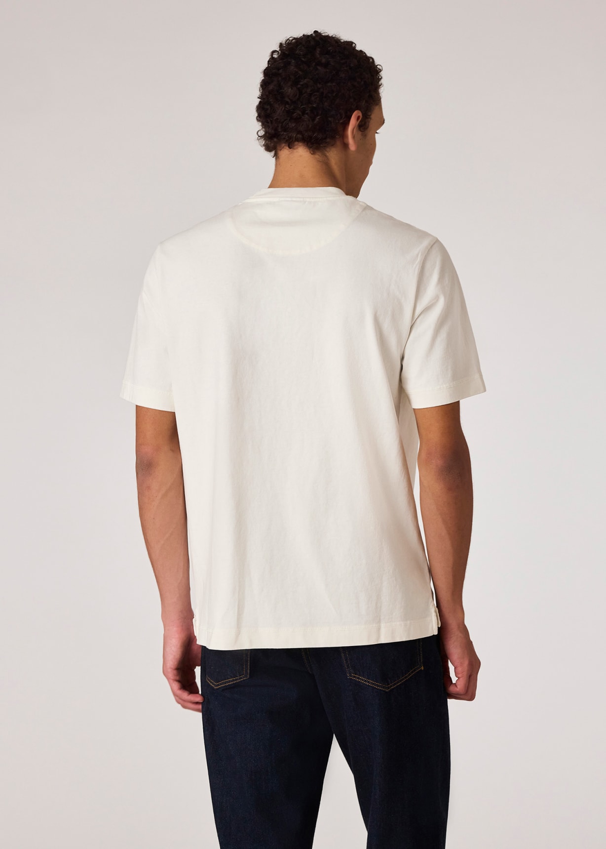 Tシャツ・カットソー Paul Smith FW25 T-SHIRT WITH PRINT (M2R 220X TP5249 02) Men's Ecru Small 'Flower' Print T-Shirt