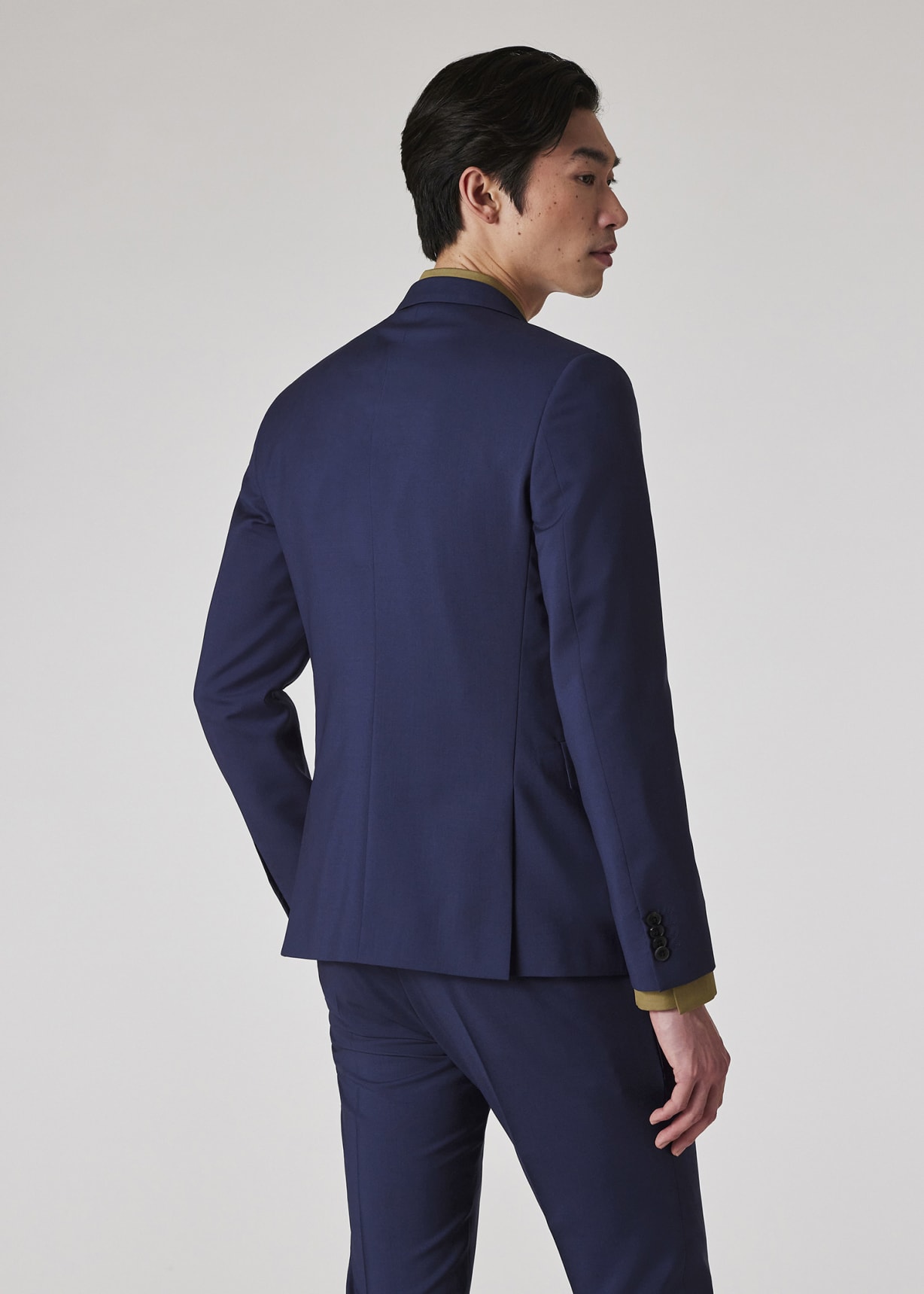 Model view - The Kensington - Slim-Fit Blue Wool-Mohair Suit Paul Smith