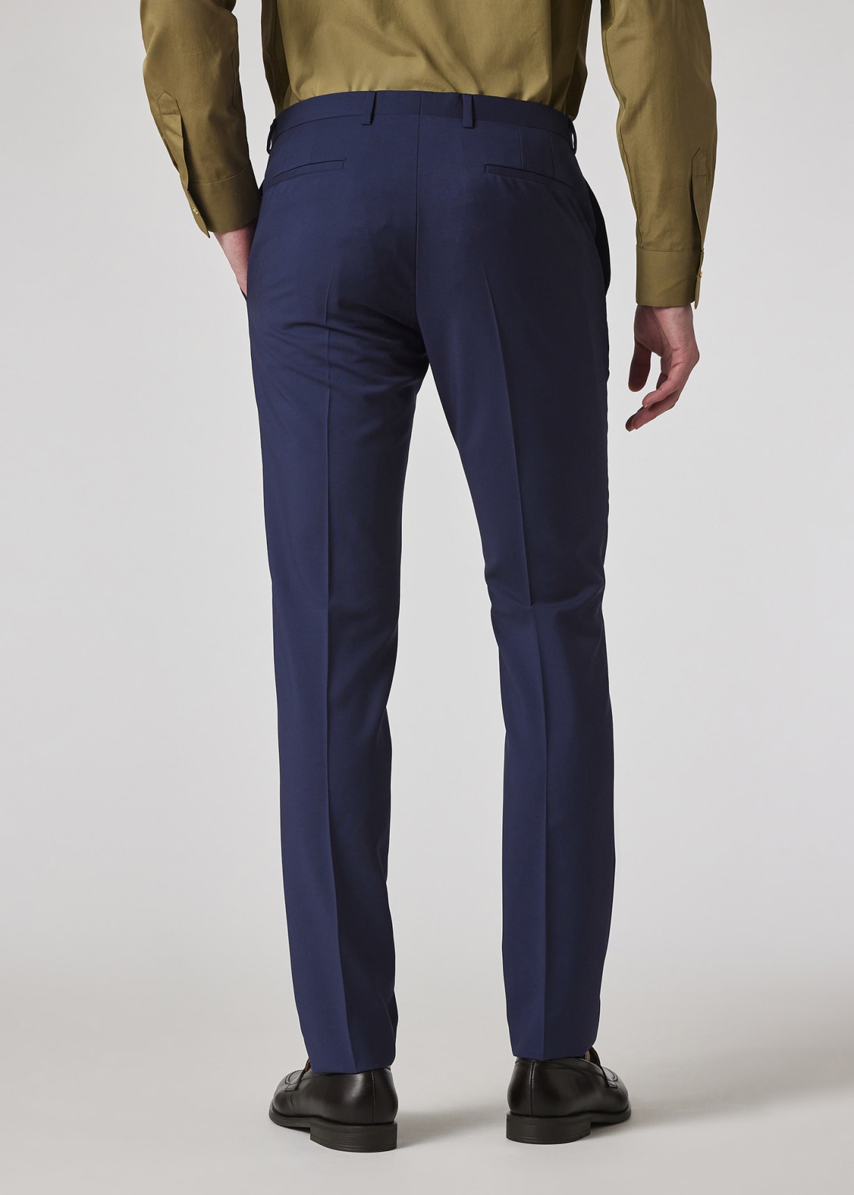 Model view - The Kensington - Slim-Fit Blue Wool-Mohair Suit Paul Smith