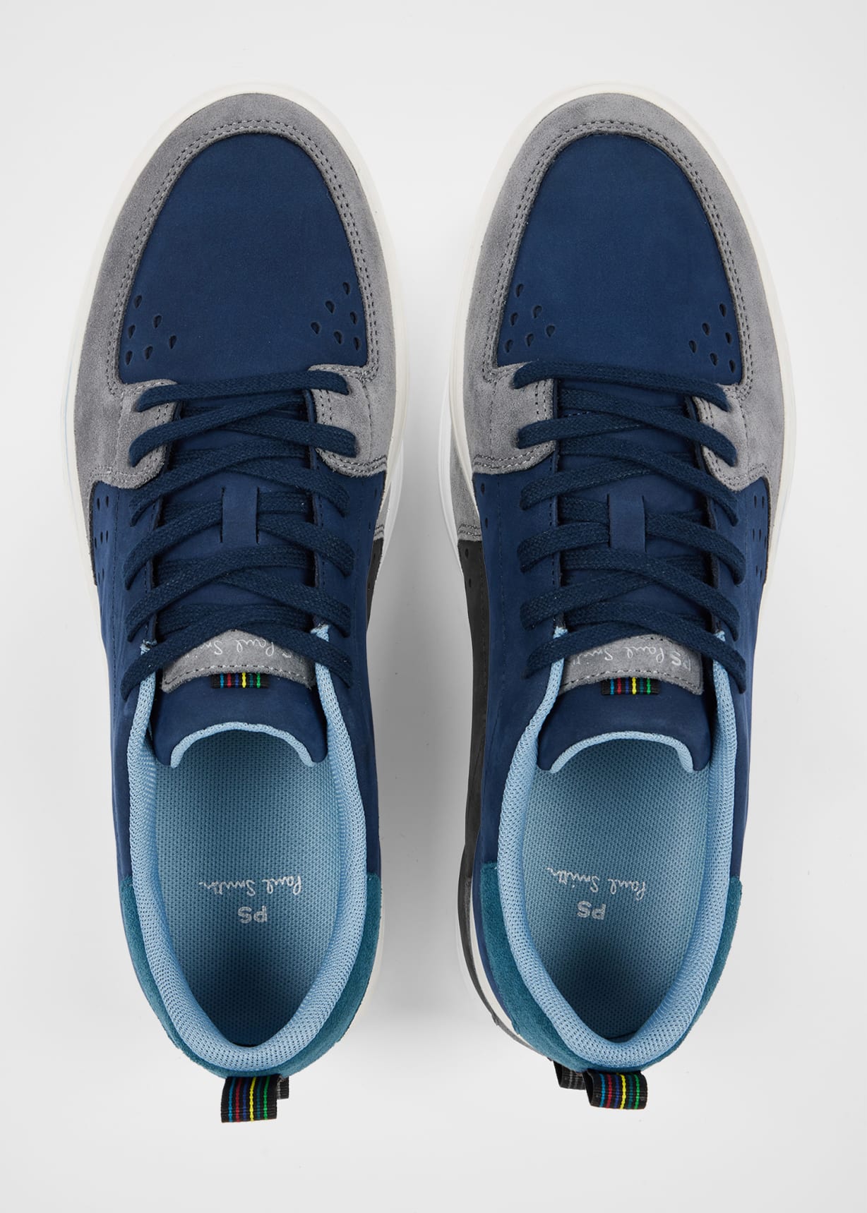 Men's Navy And Grey 'Cosmo' Trainers