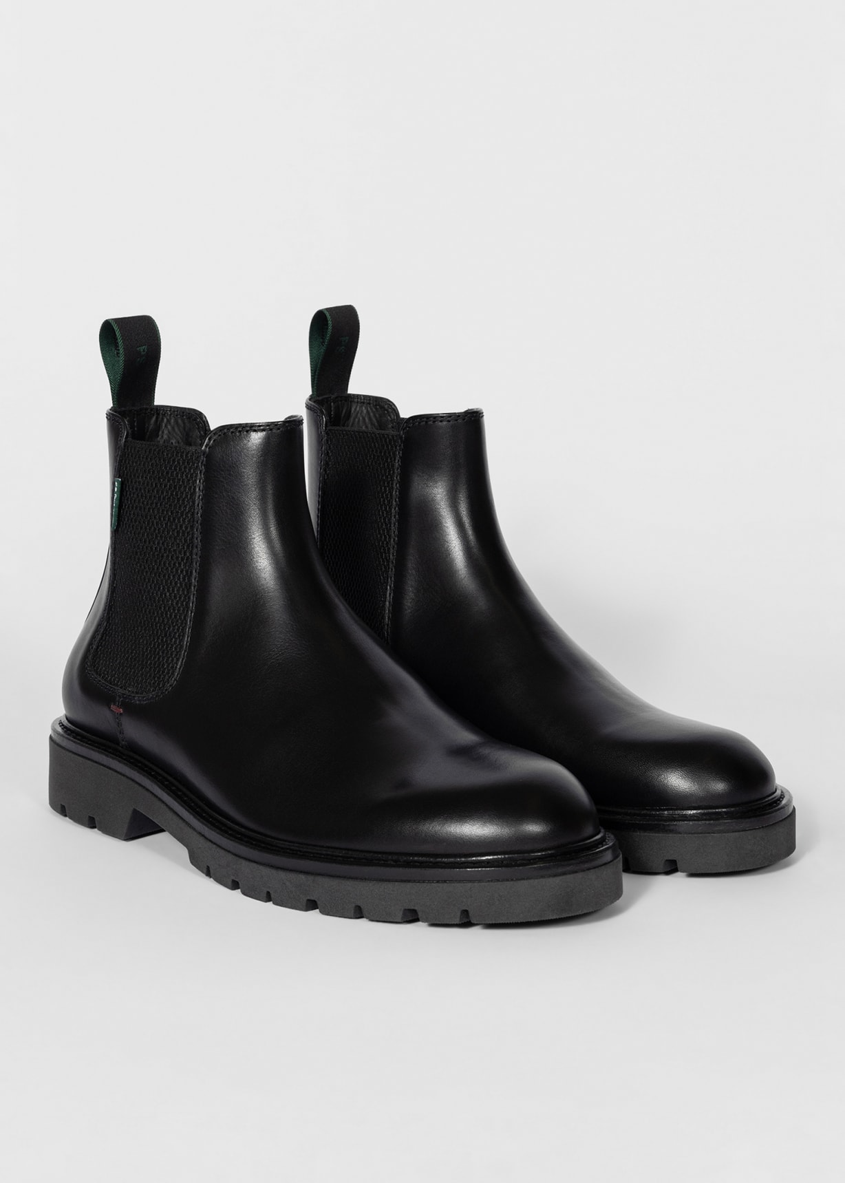 Men's Black Leather 'Xenon' Boots