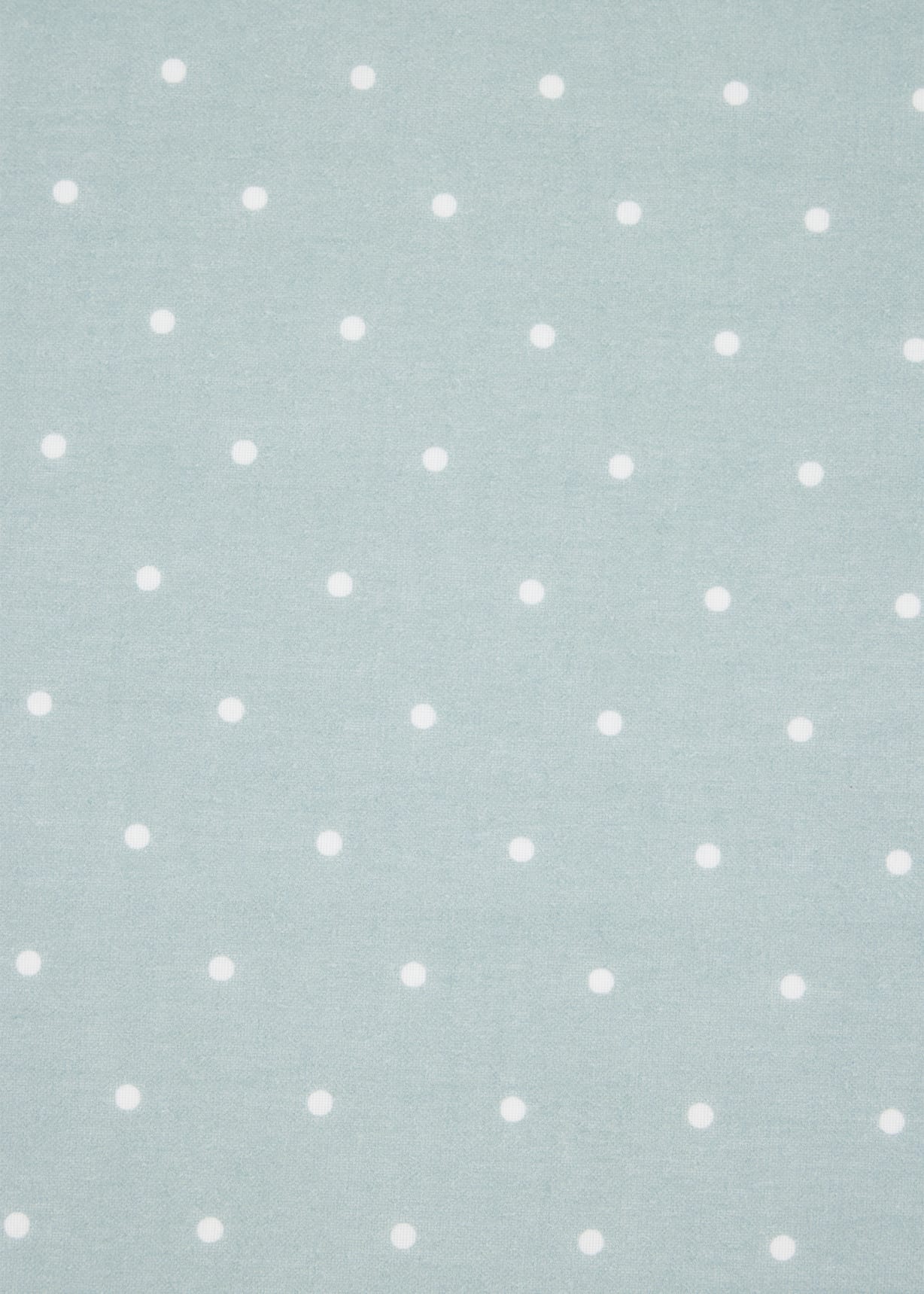 Detail View - Duck Egg Blue Polka Dot Cotton Pocket Square Paul Smith