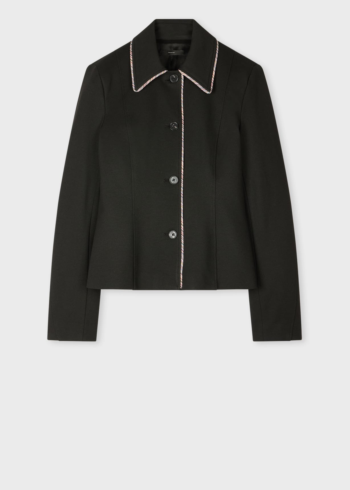 Women's Black Milano 'Signature Stripe' Jacket