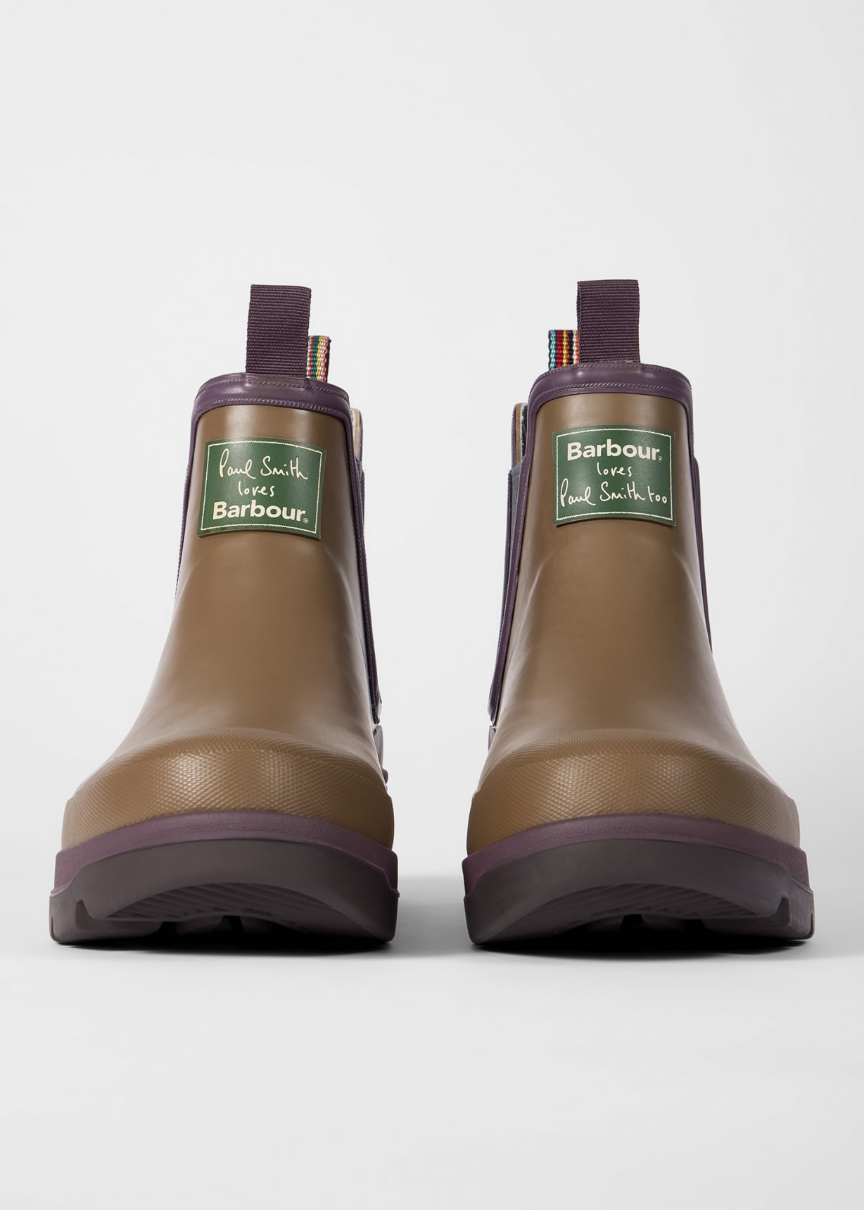 Paul Smith loves Barbour - Tan Ankle Wellingtons