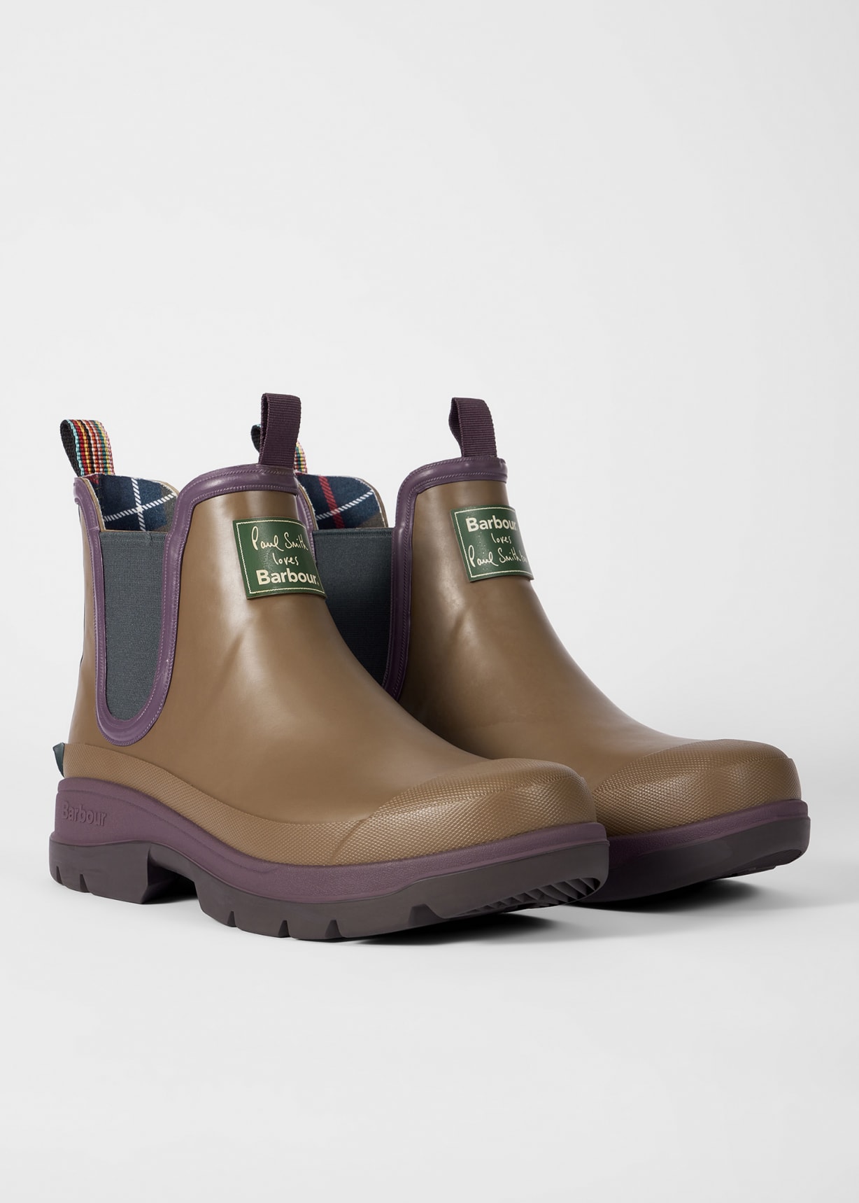 Paul Smith loves Barbour - Tan Ankle Wellingtons