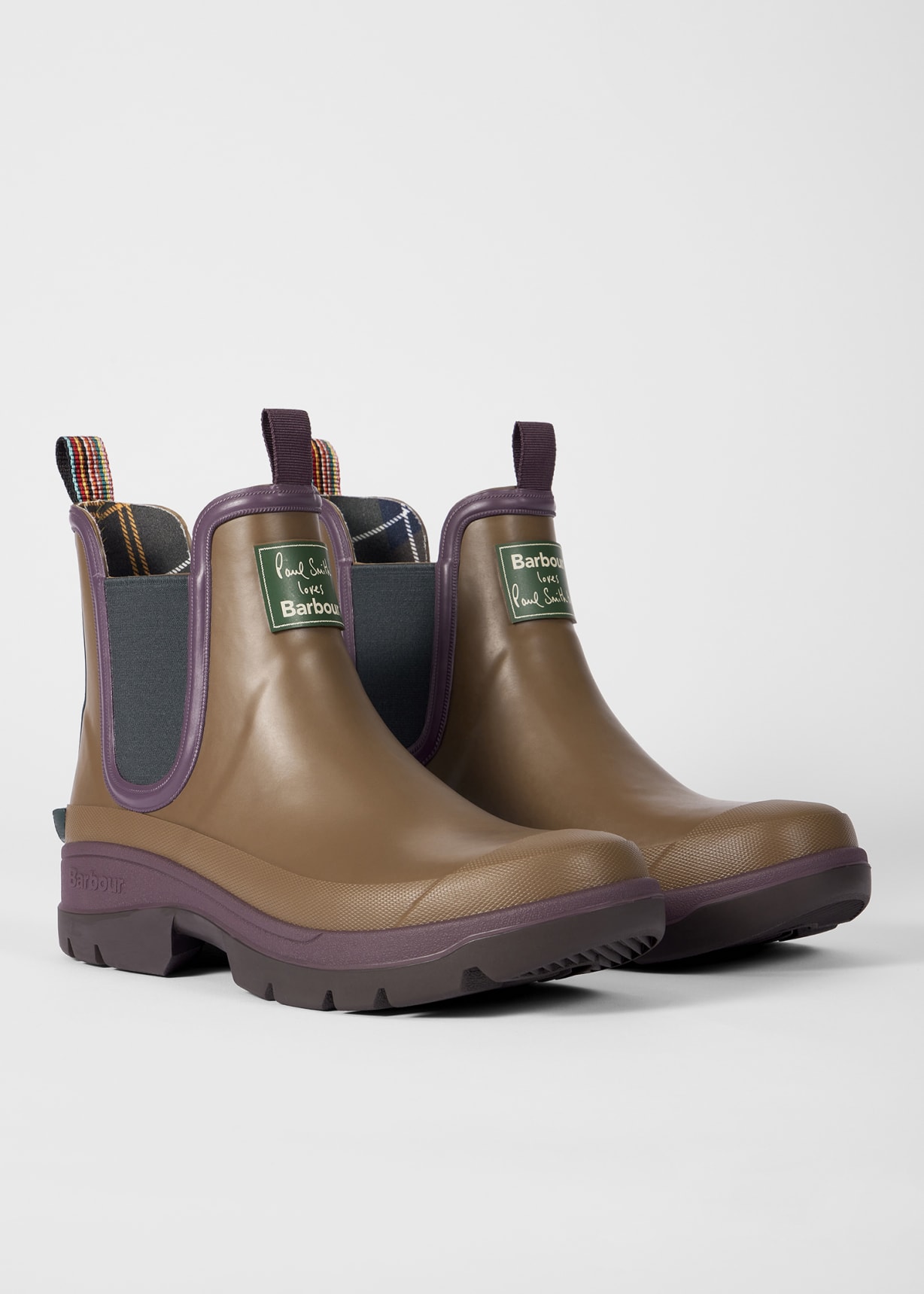 Paul Smith loves Barbour - Women's Tan Ankle Wellingtons