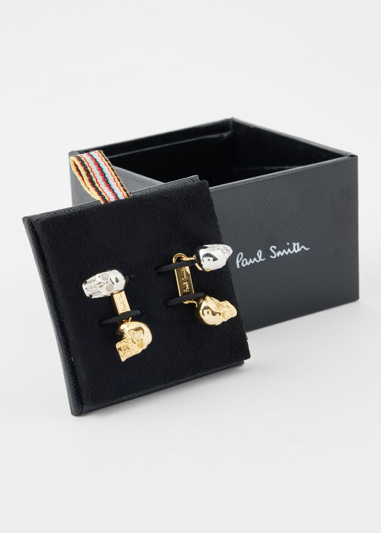 Mixed Metal Skull Cufflinks Paul Smith