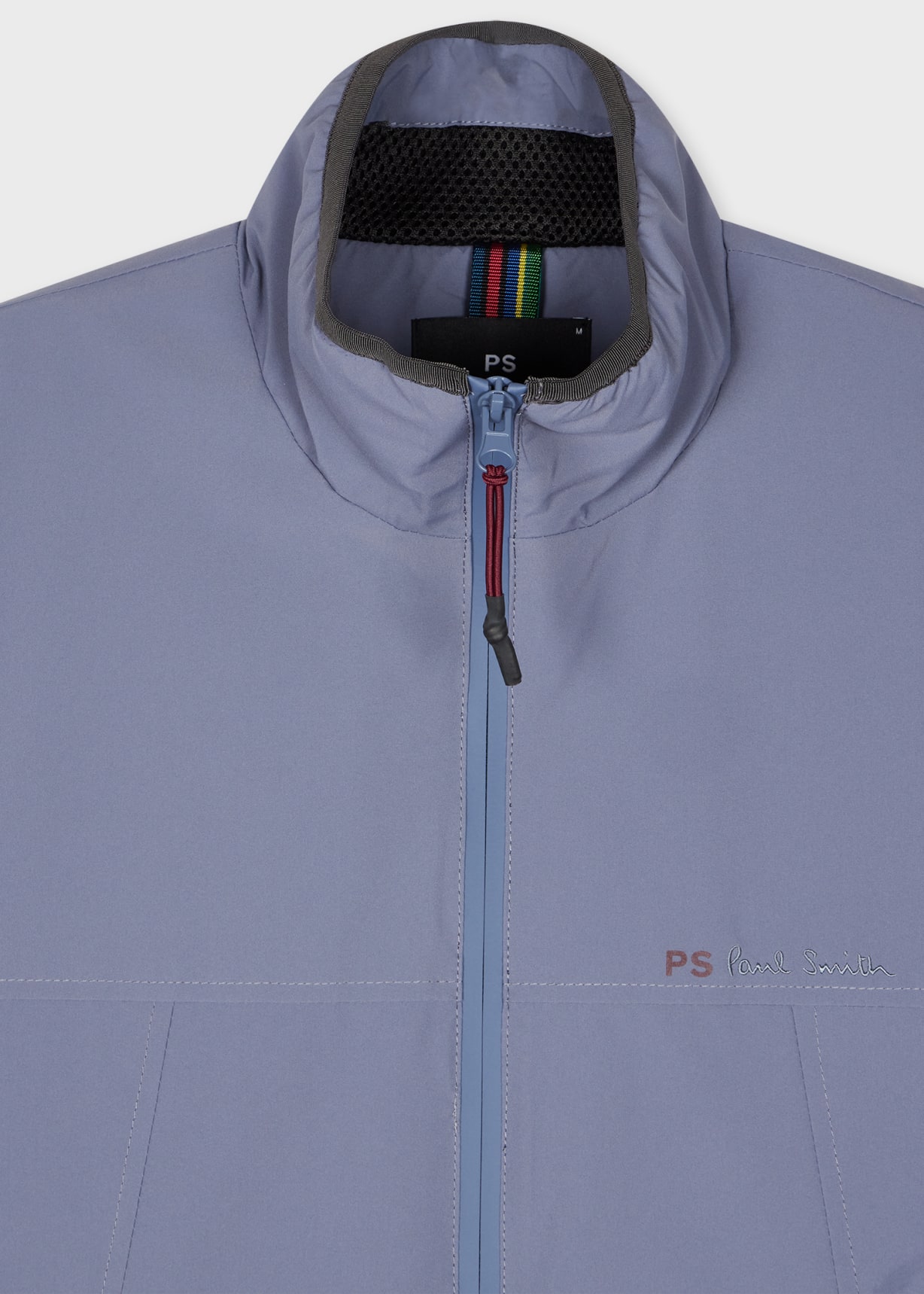 Men's Steel Grey Recycled-Polyester Windbreaker Jacket