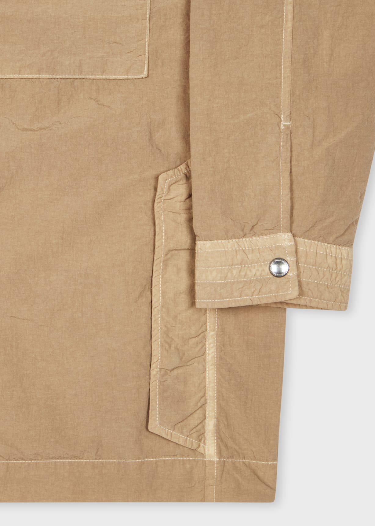 Men's Sand Garment Dyed Nylon Jacket