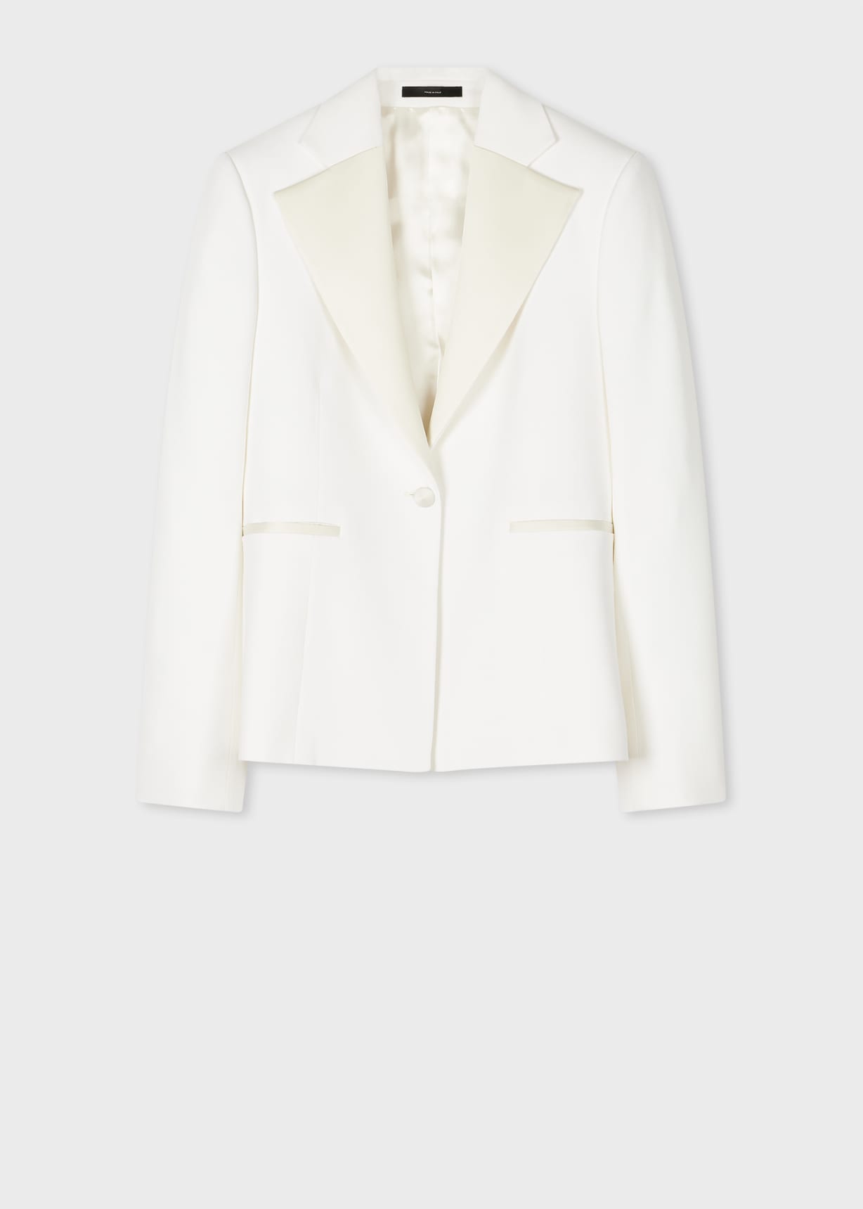 Women's Ivory Single-Button Evening Blazer