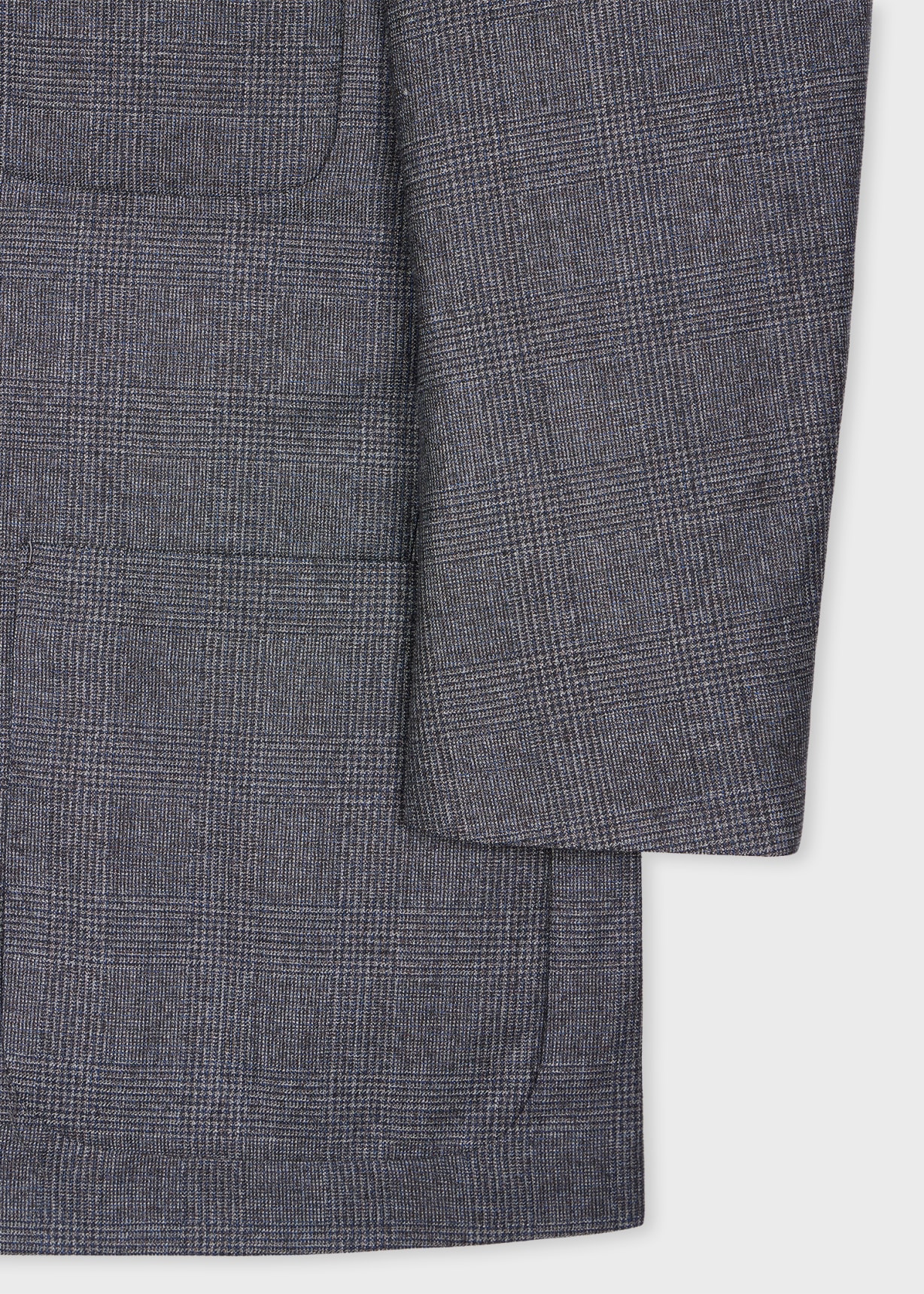 Men's Grey Check Wool Work Jacket