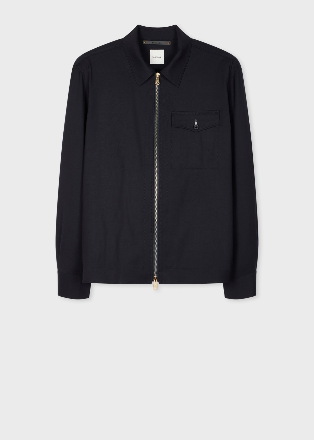 ジャケットその他 PAUL SMITH Men Jacket M1R383Z P02611 68 BROWN Men's Grey Melange 'Storm System' Wool Bomber Jacket