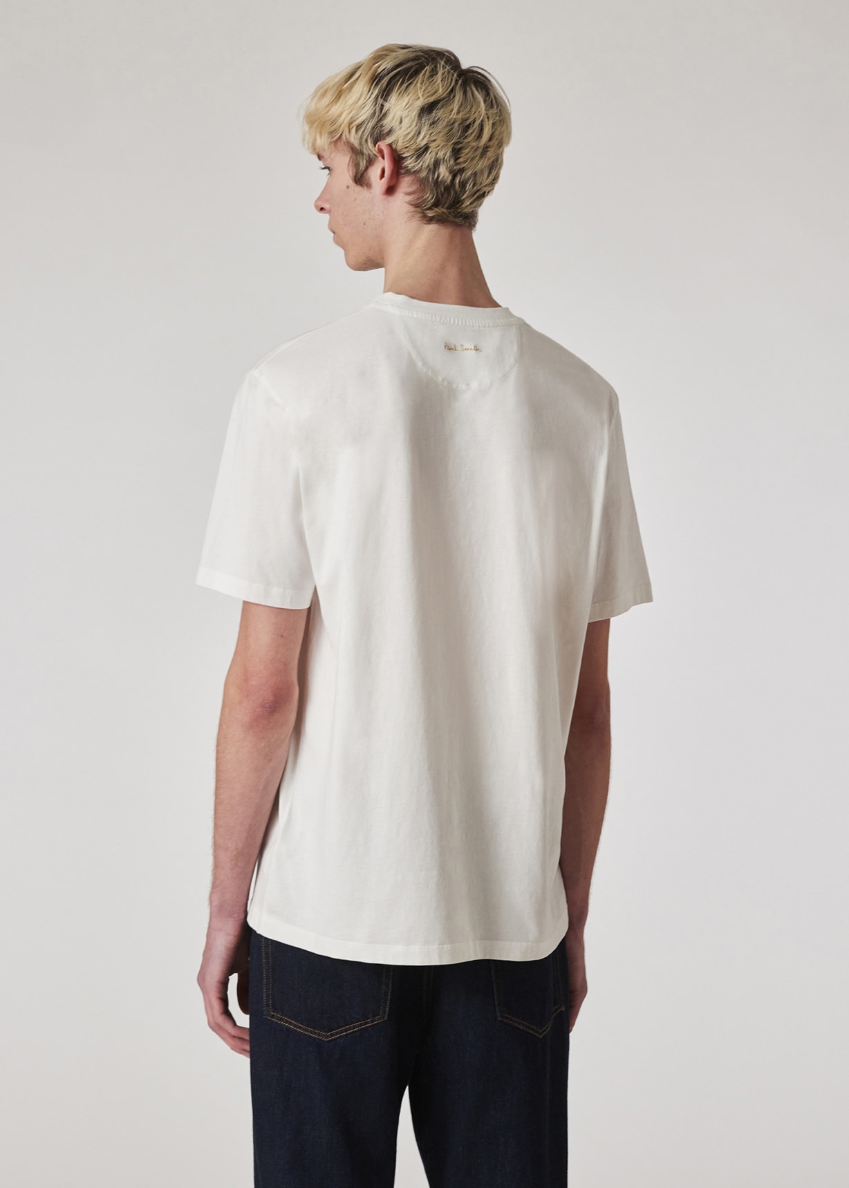 Men's White 'Leopard' Print T-Shirt