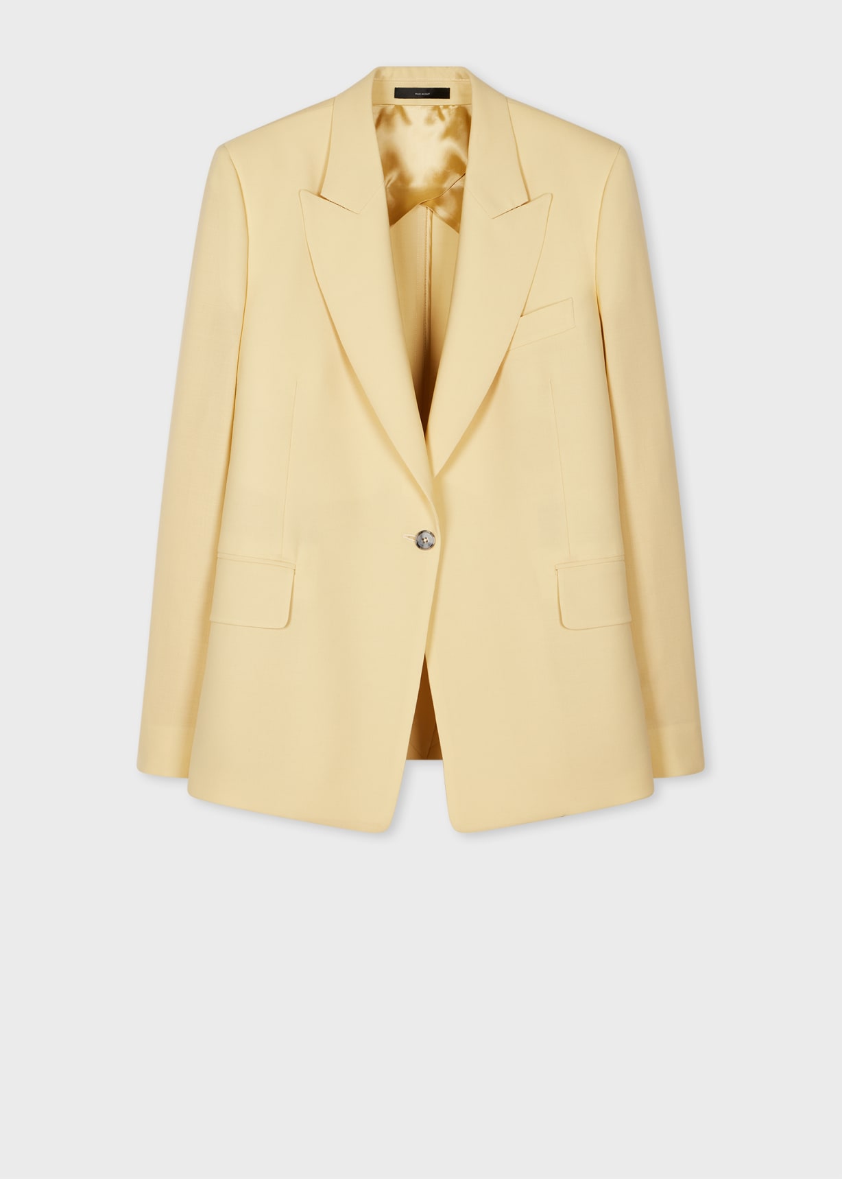 Women's Buttercup Yellow Wool Blazer