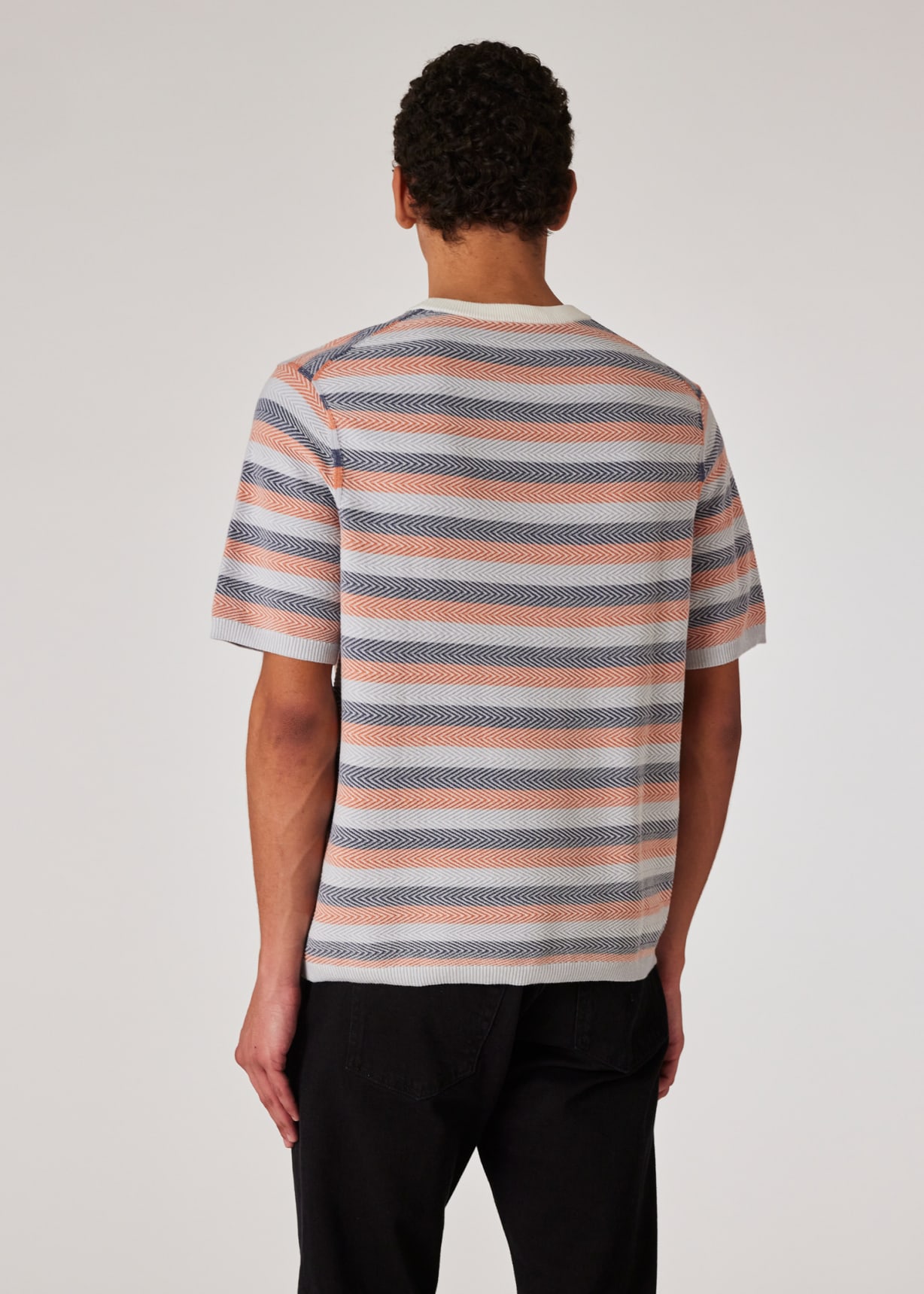 【PS25SS318】PS PAUL SMITH Tシャツ M2R 011R PP4980 Men's Navy 'Cycling Caps' Print T-Shirt