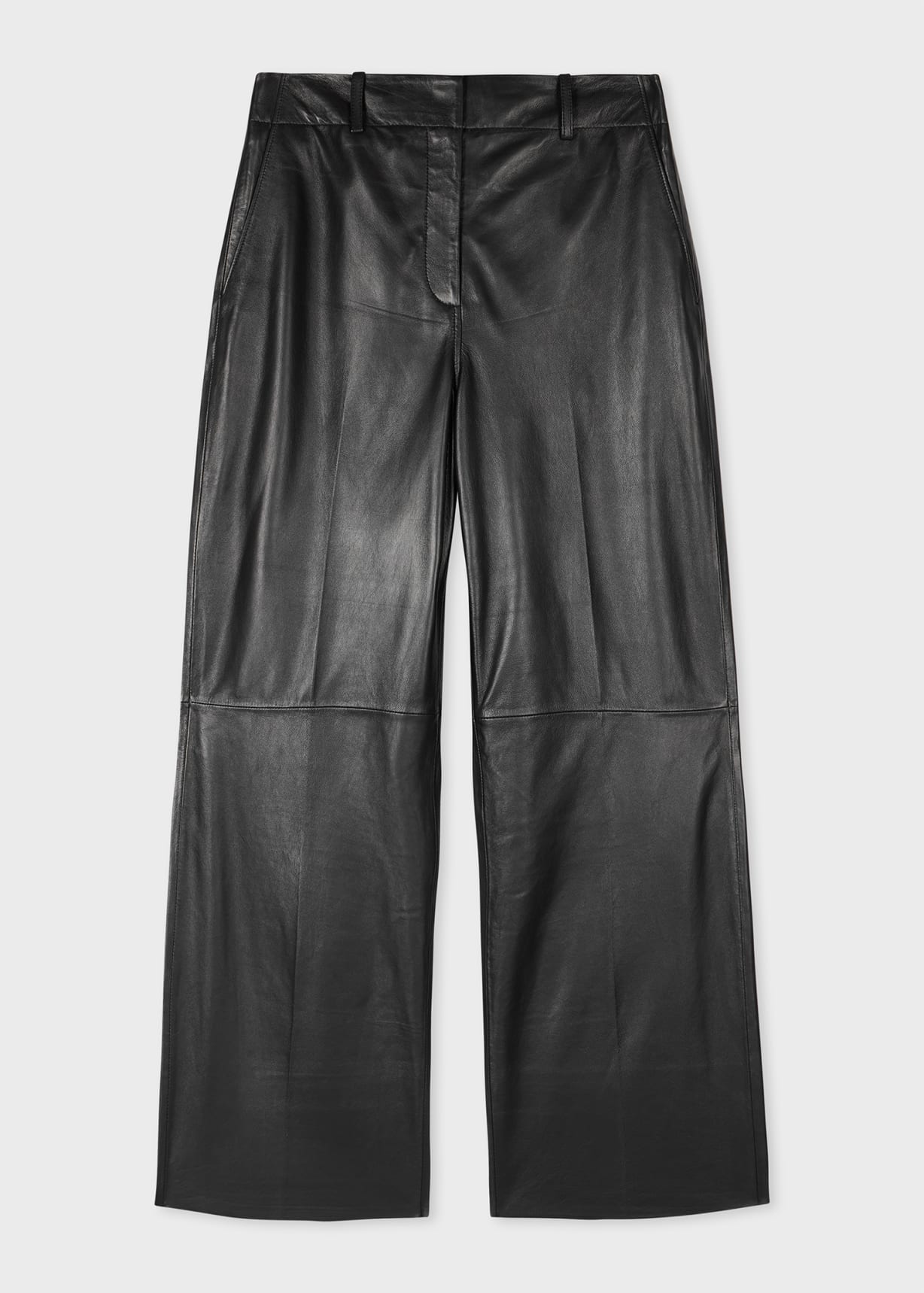 Women's Black Leather Trousers