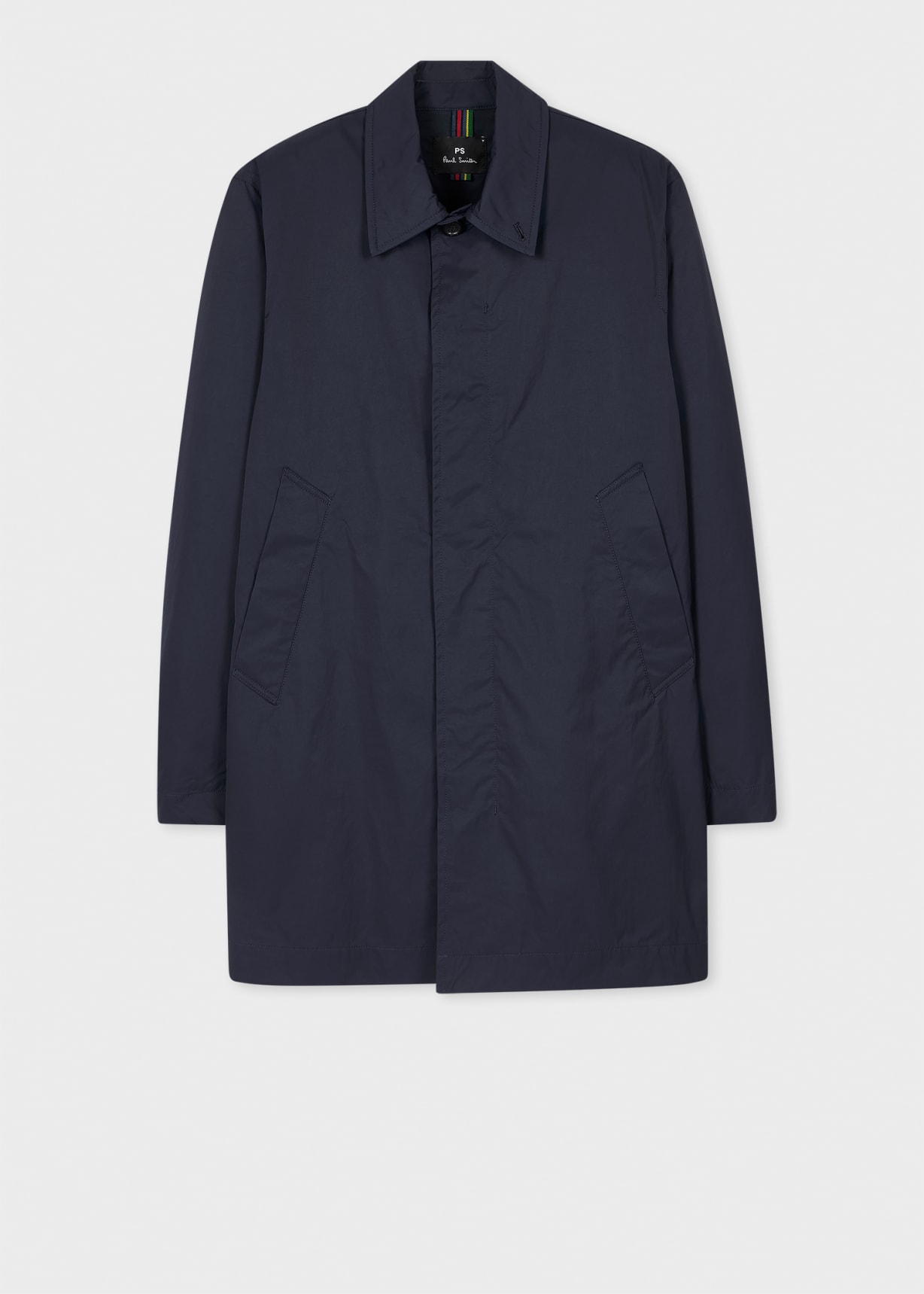 PAUL SMITH ポールスミス M2S RAP19 ANYL DARK NAVY Men's Dark Navy Coated Leather 'Amos' Trainers