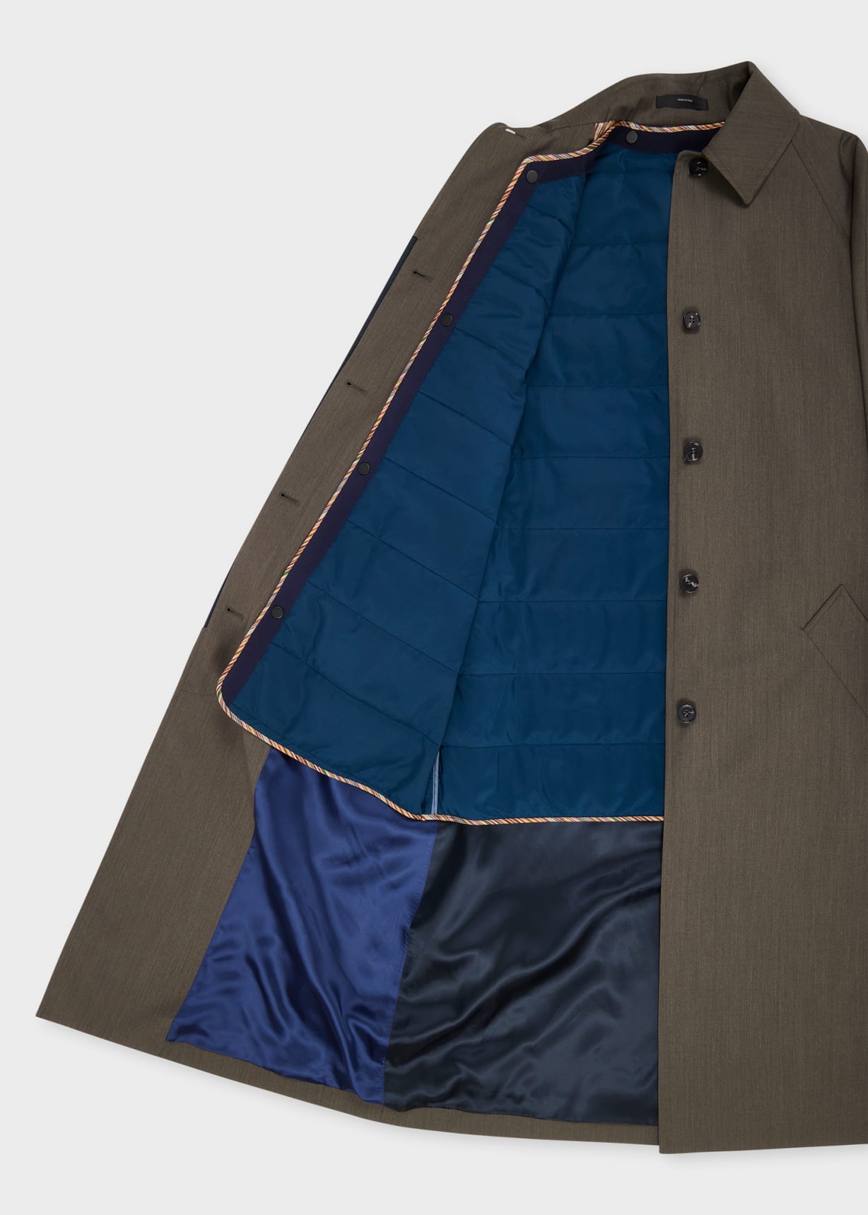 Women's Grey Mélange Belted 'Storm System' Mac Coat