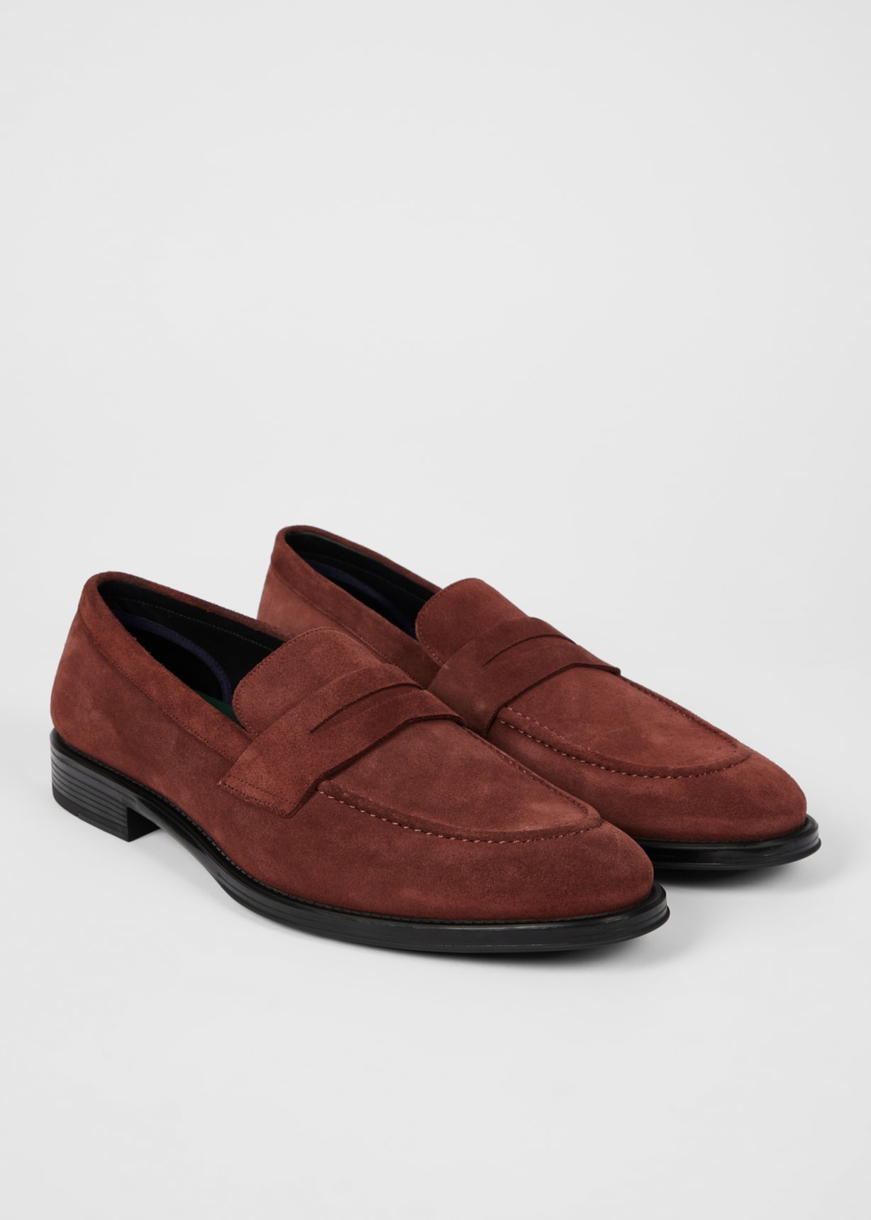 Men's Brick Red Suede 'Pierce' Loafers