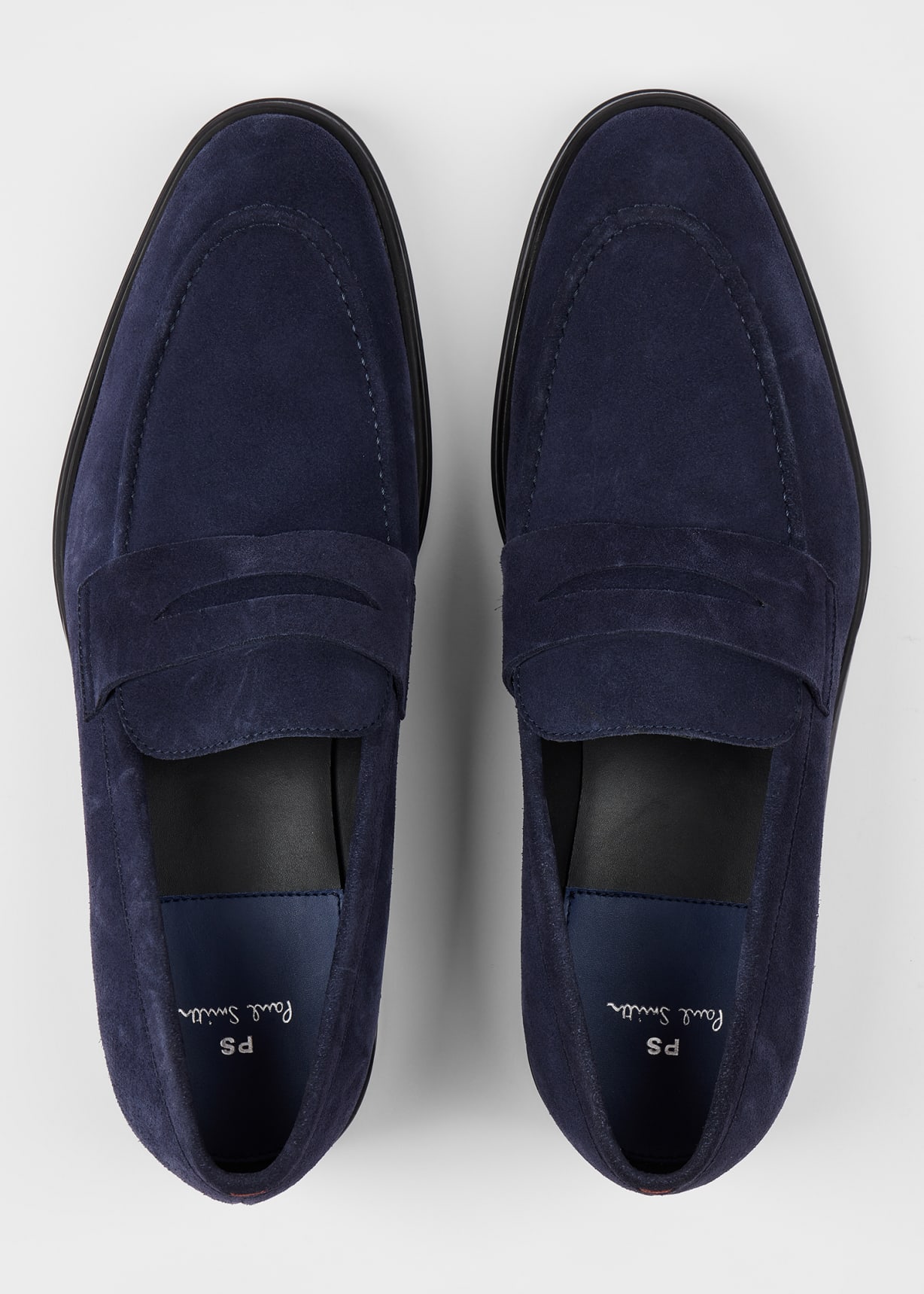 Product view - Navy Suede 'Pierce' Loafers