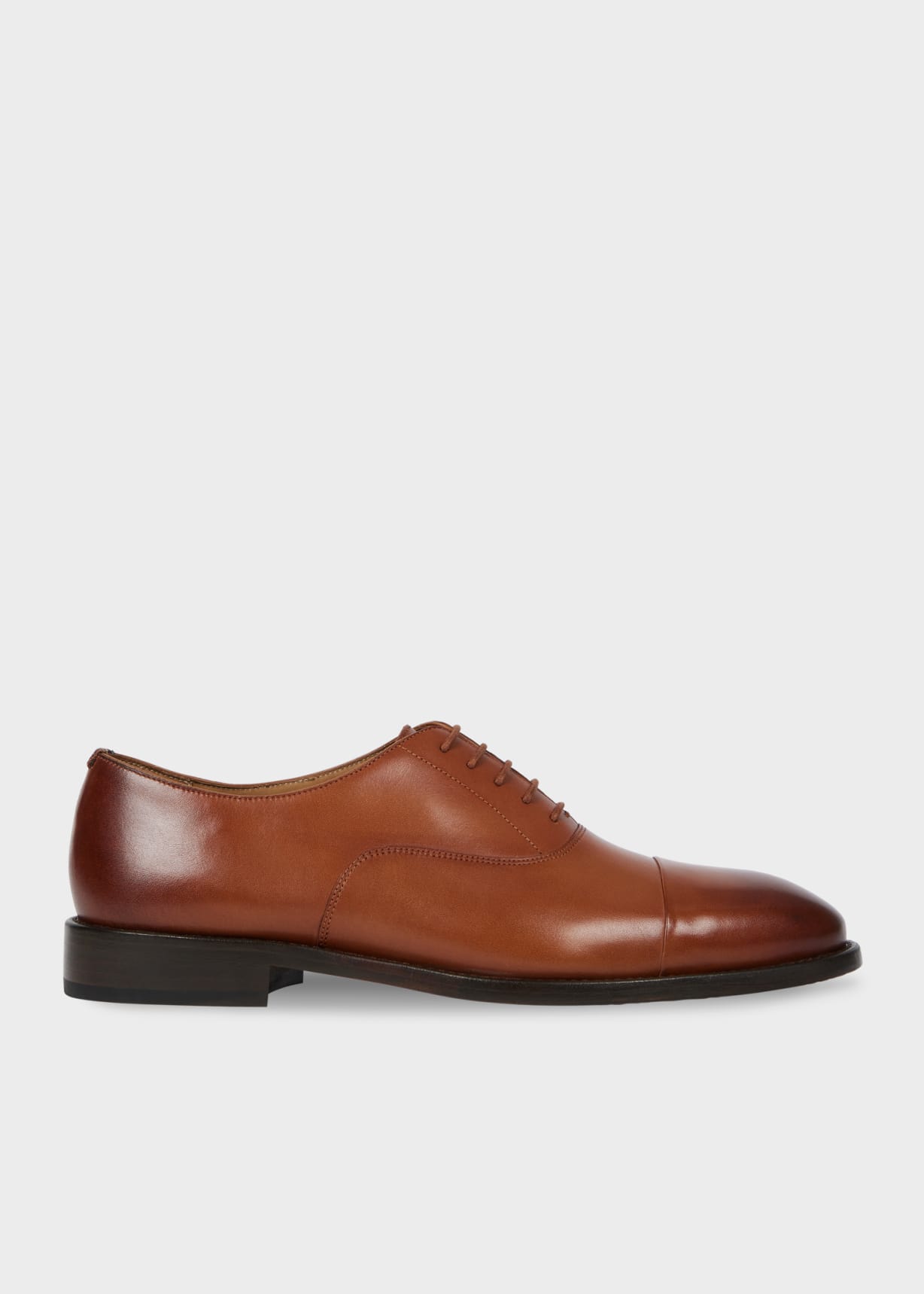 Side View - Leather Tan 'Garson' Shoes Paul Smith