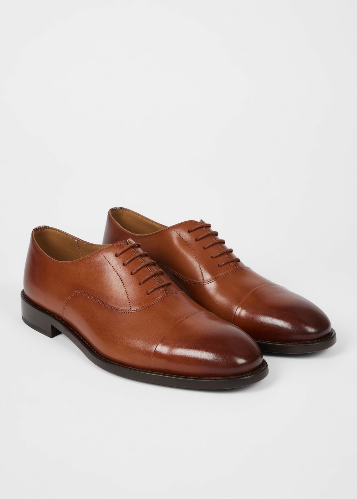 Pair View - Leather Tan 'Garson' Shoes Paul Smith