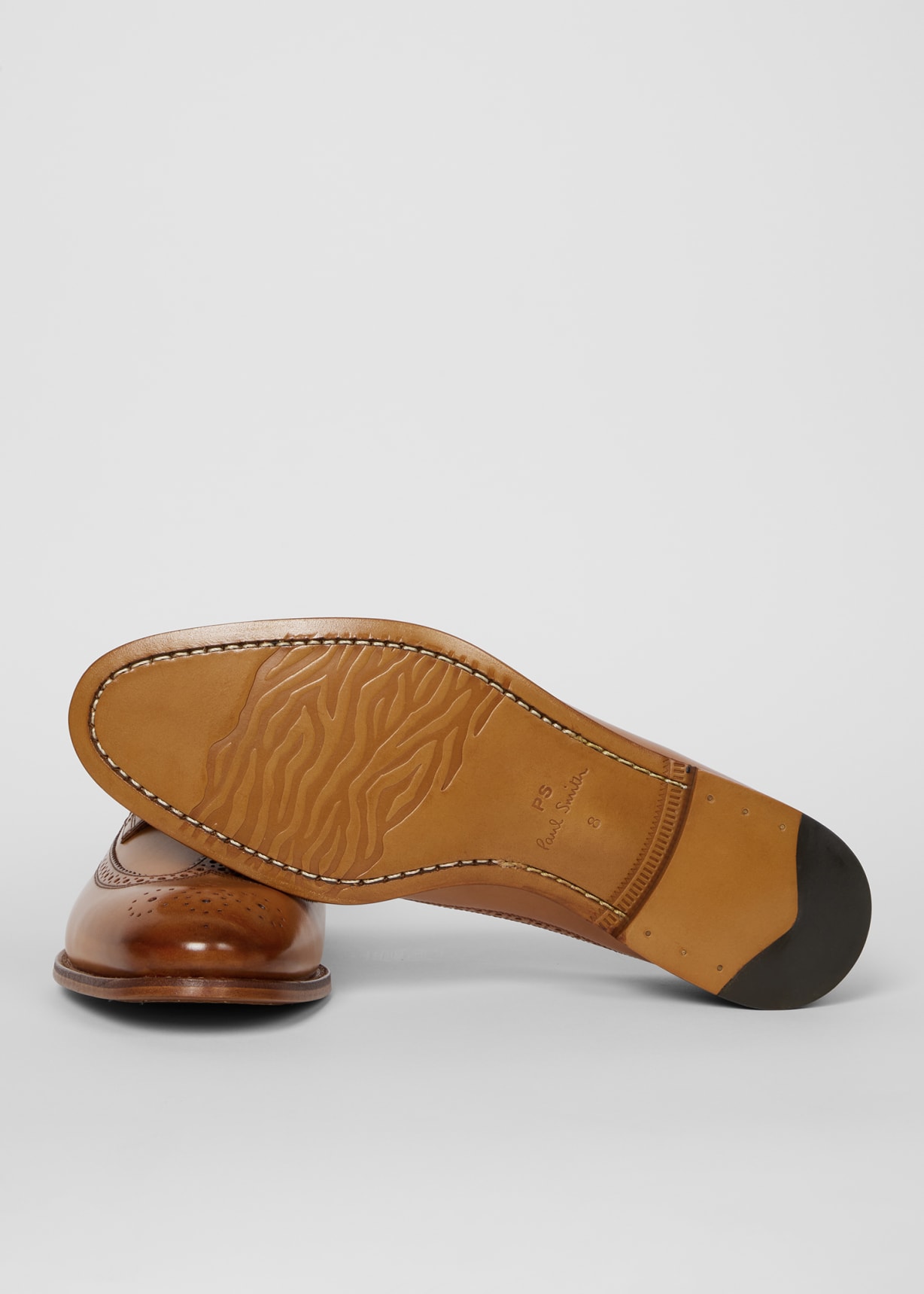 Product view - Tan Leather 'Collins' Brogues Paul Smith