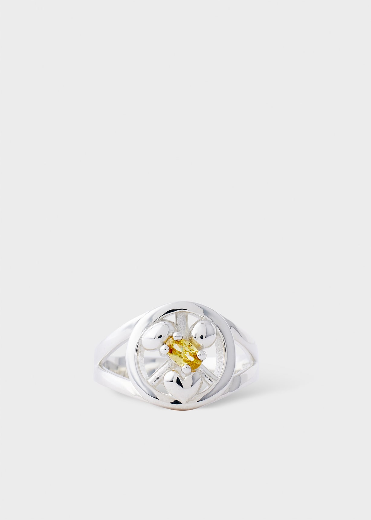 Alec Doherty for Paul Smith - Yellow Sapphire Round One Ring