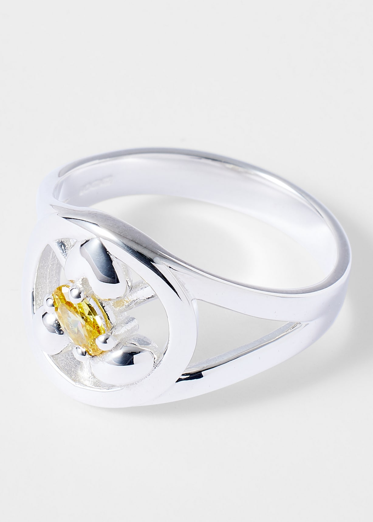 Alec Doherty for Paul Smith - Yellow Sapphire Round One Ring