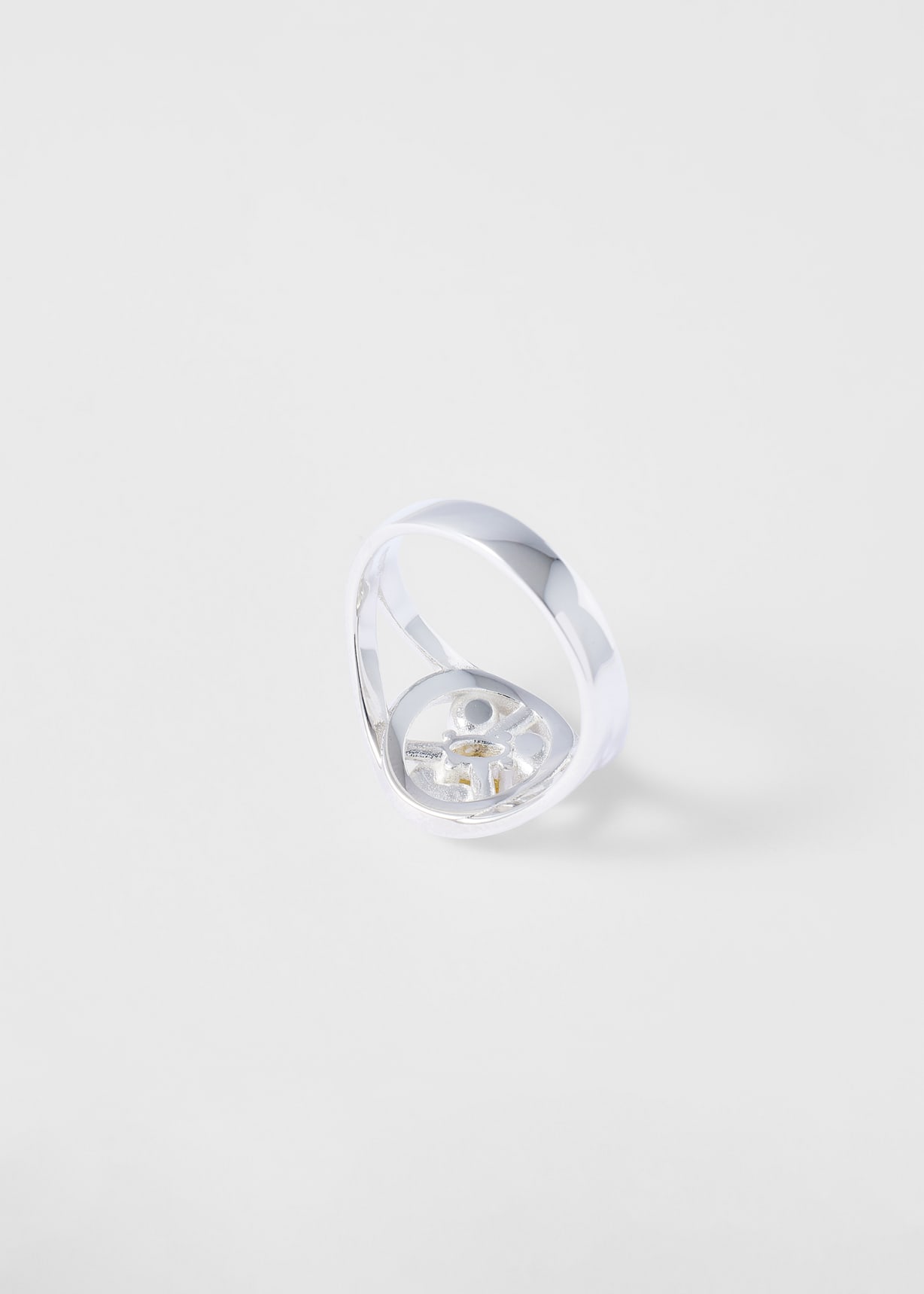 （10年代）-Paul Smith- solid silver ring Alec Doherty for Paul Smith - Yellow Sapphire Round One Ring